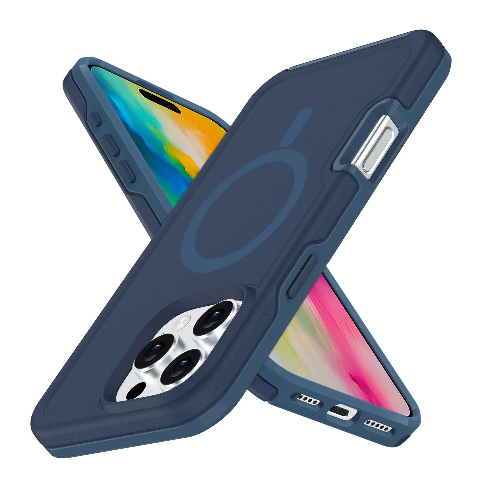 Foto 2 pulgar | Funda Magnética Anticaída Con Carga Inalámbrica Para Iphone 16 P - Venta Internacional.