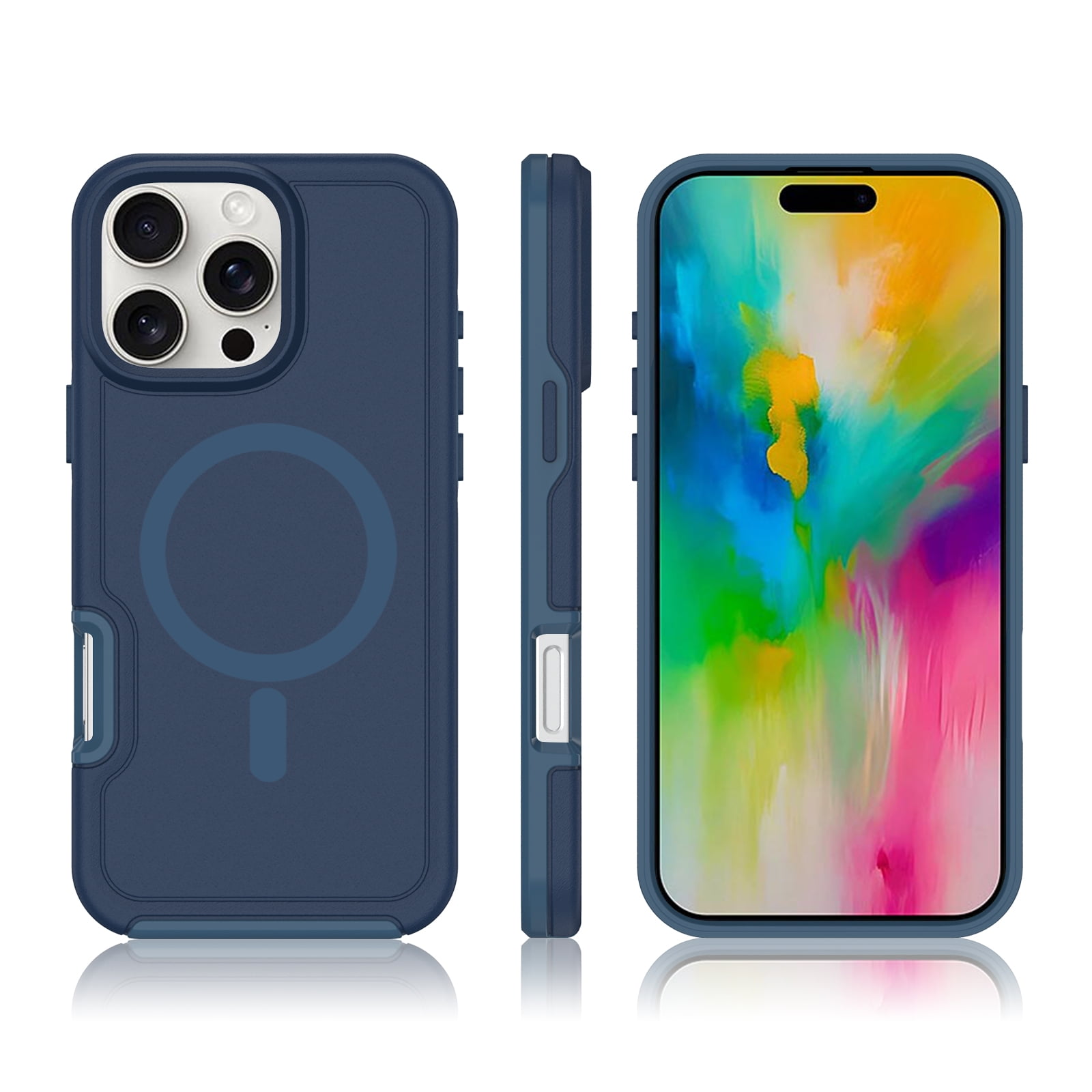 Foto 4 pulgar | Funda Magnética Anticaída Con Carga Inalámbrica Para Iphone 16 P - Venta Internacional.
