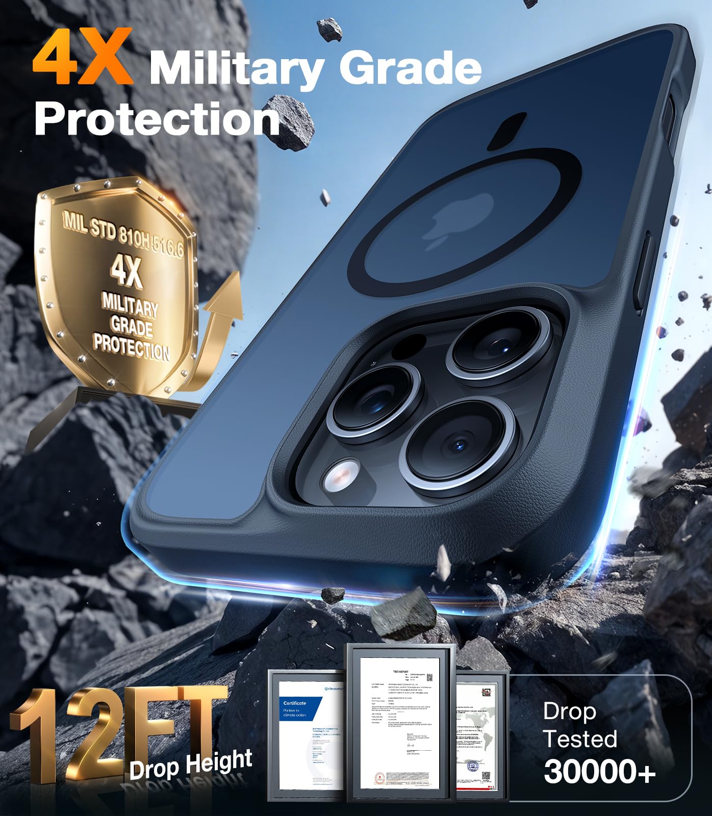 Foto 4 pulgar | Funda De Teléfono Torras Magnética A Prueba De Golpes Para Iphone 16 Pro Max - Venta Internacional.