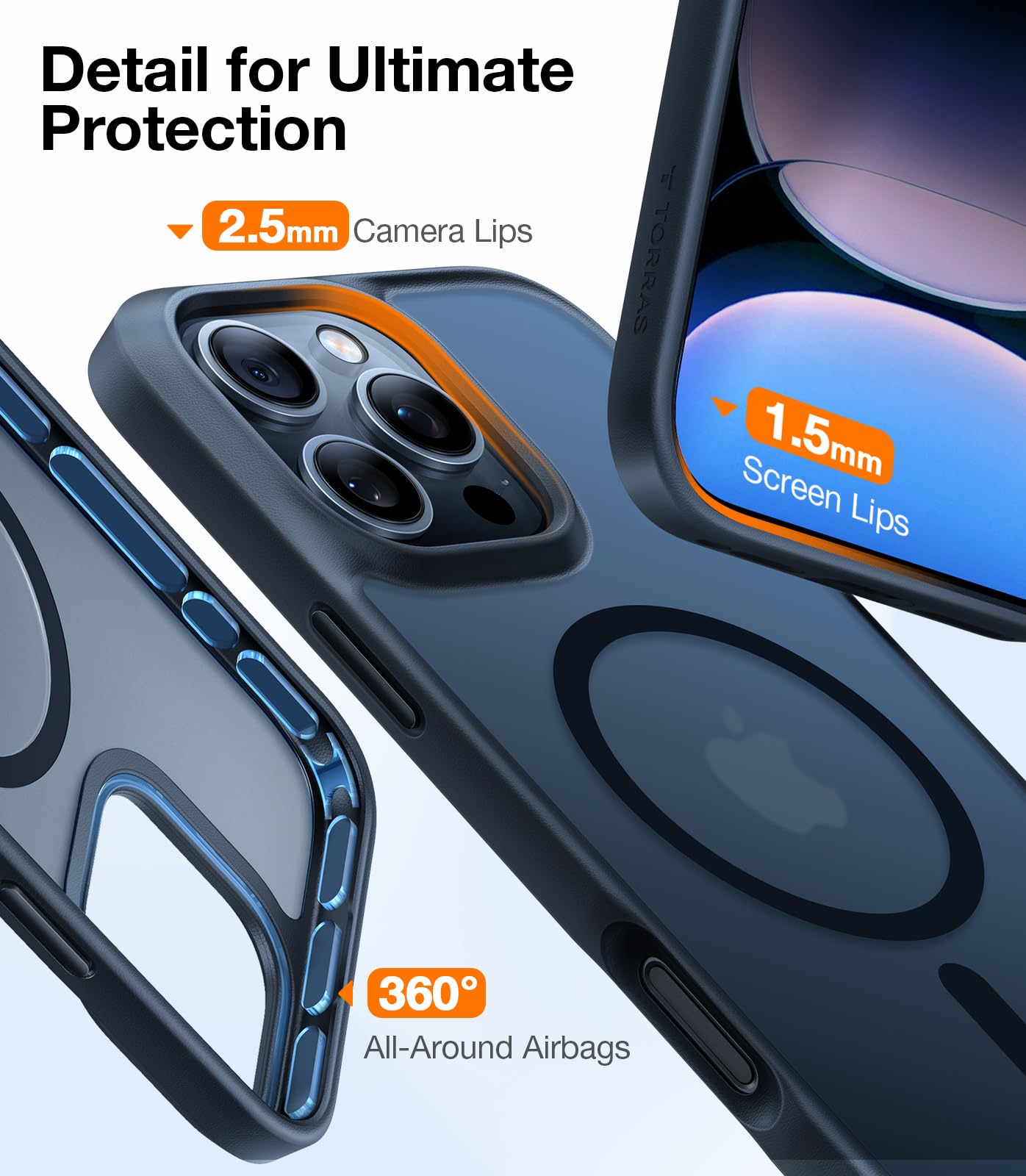 Foto 5 pulgar | Funda De Teléfono Torras Magnética A Prueba De Golpes Para Iphone 16 Pro Max - Venta Internacional.