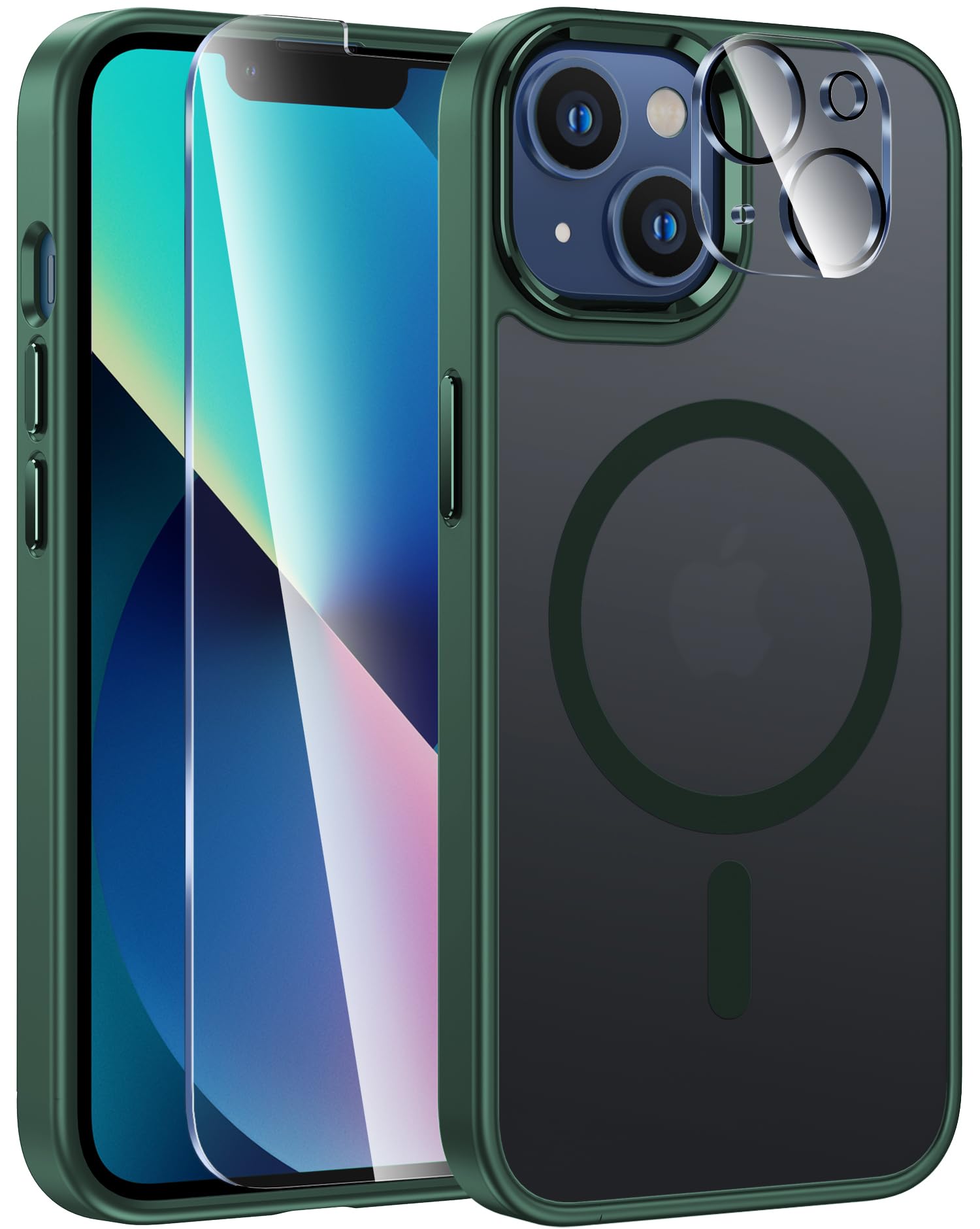 Foto 1 | Funda De Teléfono Fntcase Para Iphone 13/14 Magnética Translúcida Mate - Venta Internacional.