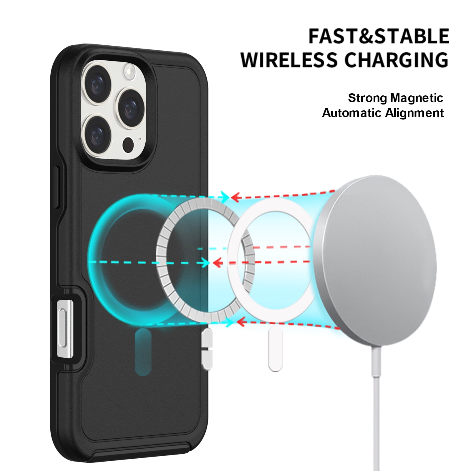 Foto 4 pulgar | Funda Magnética Antichoque Y Caída Para Iphone 16 Pro - Venta Internacional.