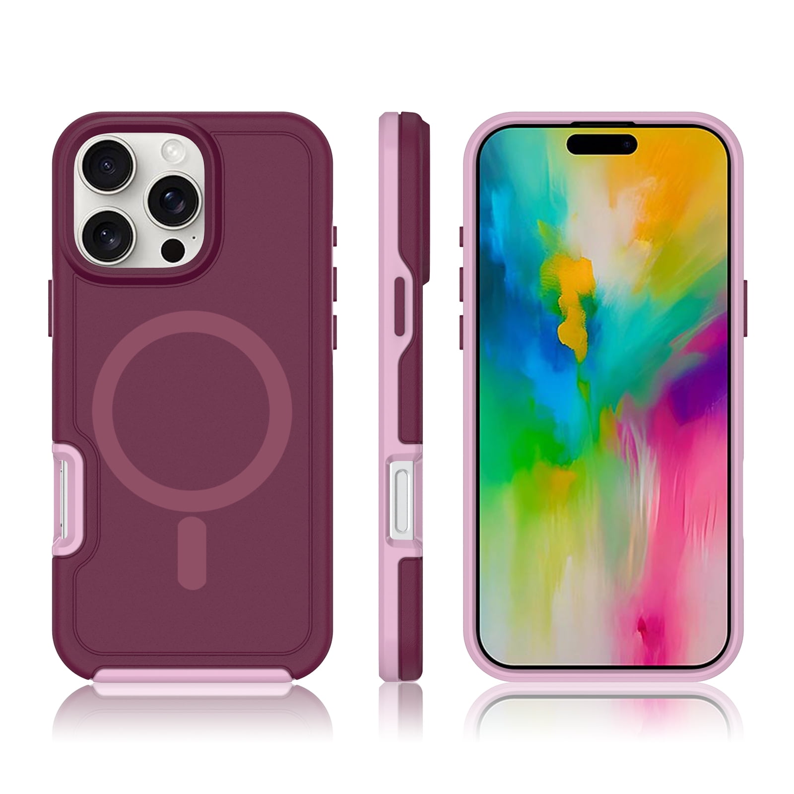 Foto 4 pulgar | Funda Magnética Antichoque Anticaída Para Iphone 16 Pro - Venta Internacional.