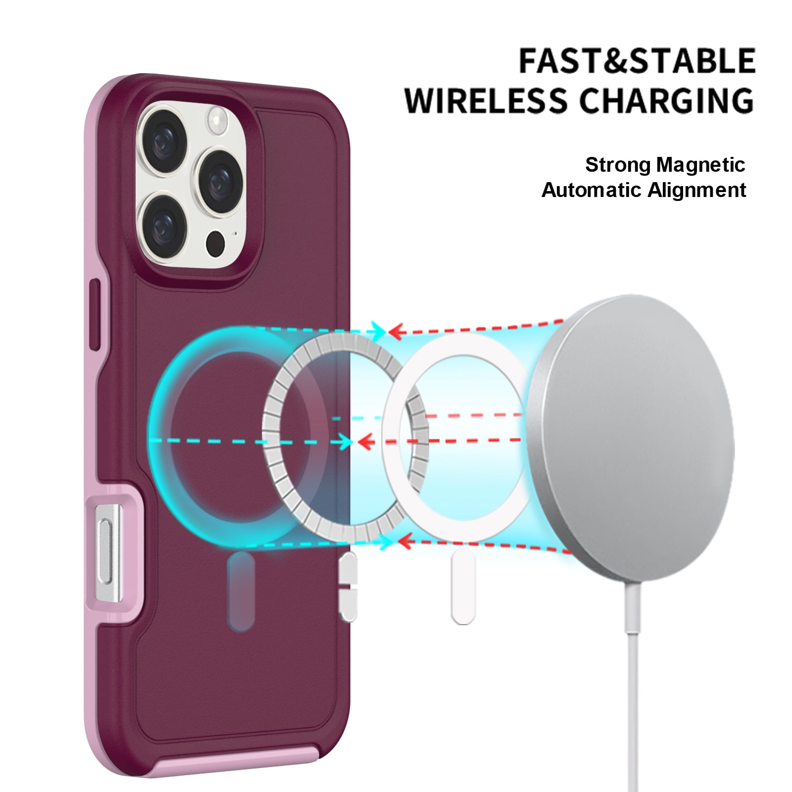 Foto 5 pulgar | Funda Magnética Antichoque Anticaída Para Iphone 16 Pro - Venta Internacional.