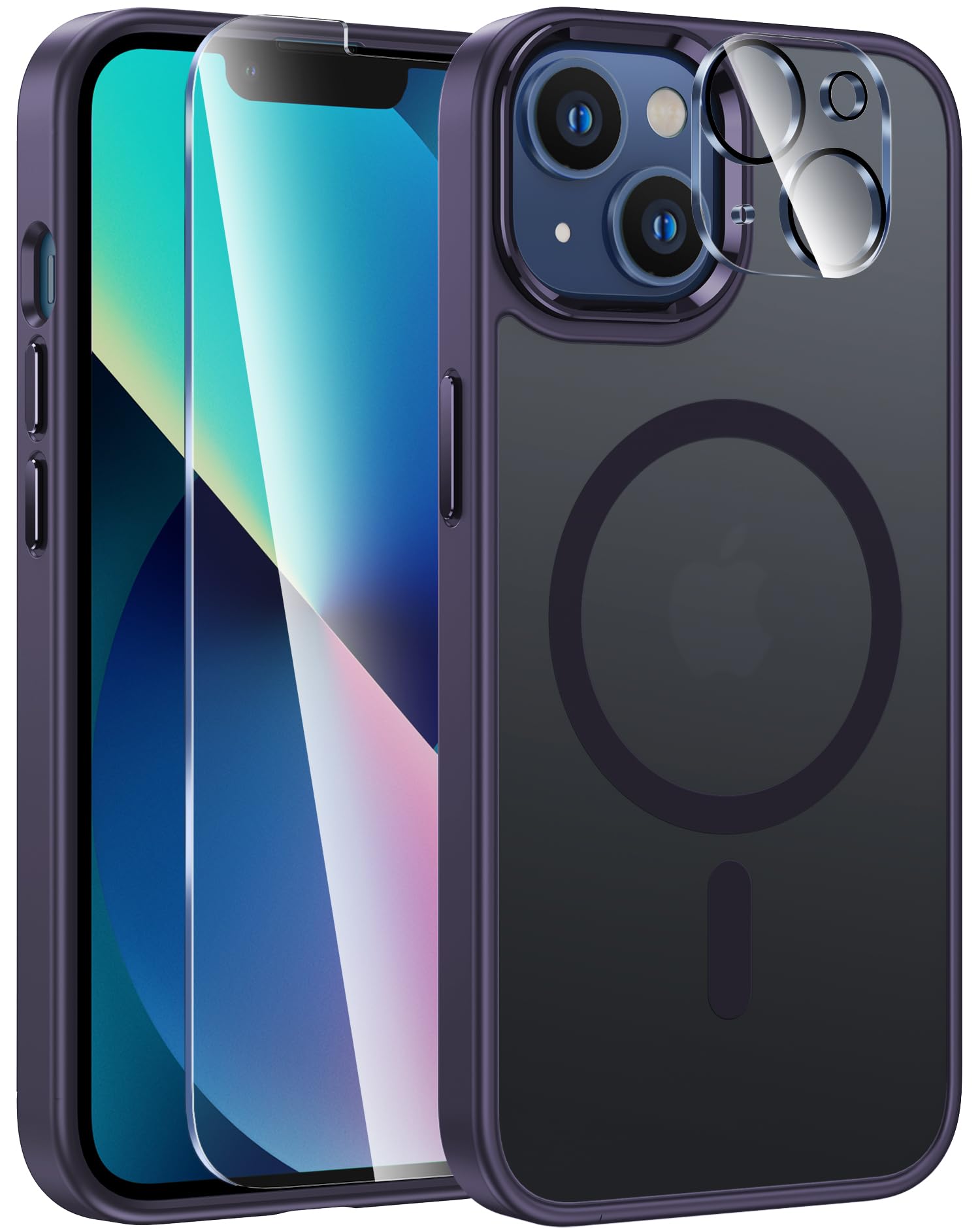 Funda De Teléfono Fntcase Para Iphone 13/14 Magnética Translúcida - Venta Internacional.