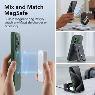 Foto 7 | Funda Esr Para Iphone 15 Pro Con Carga Magnética Magsafe, Color Verde - Venta Internacional.