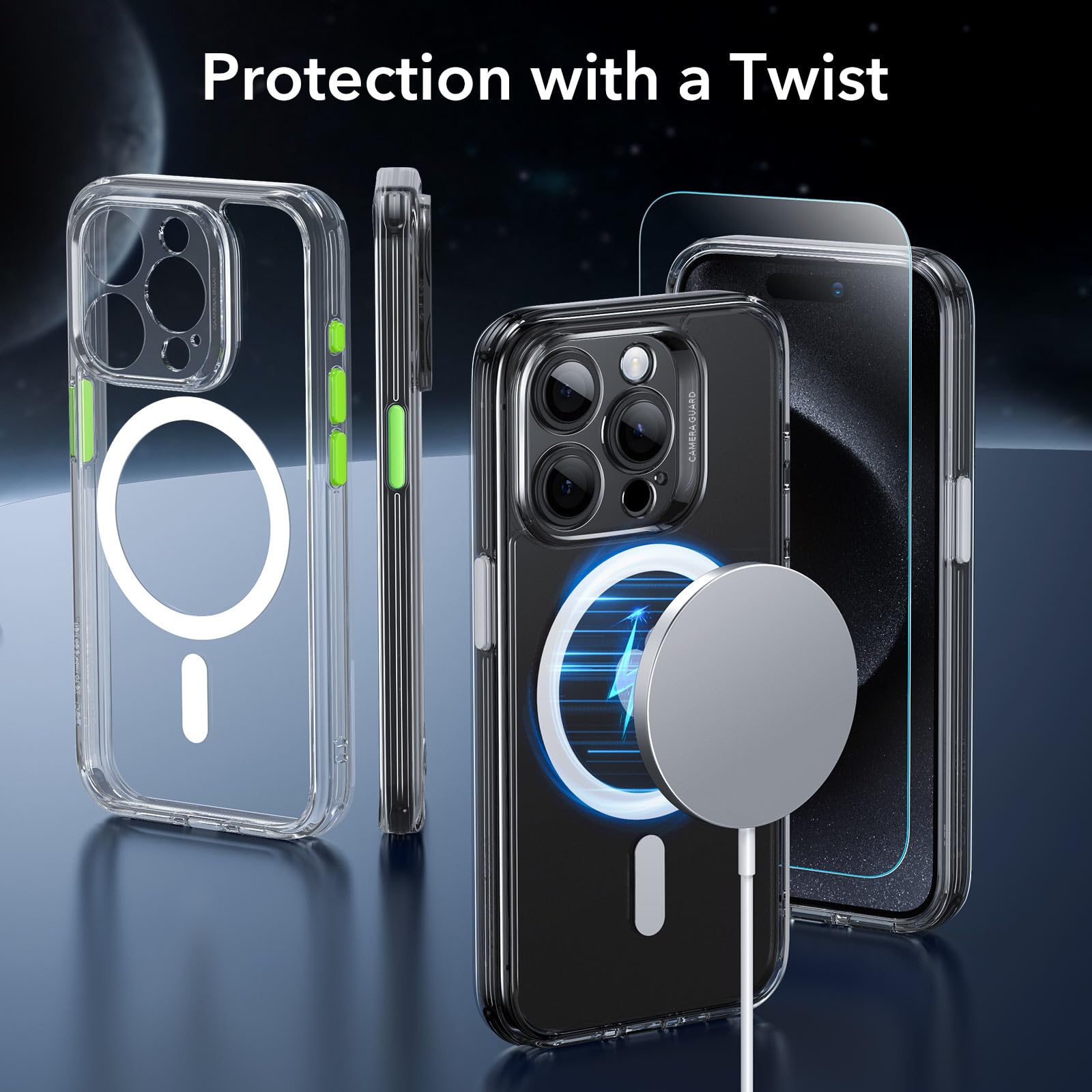 Foto 3 pulgar | Set De Fundas Esr Classic Series Translucent Matte Para Iphone 15 Pro - Venta Internacional.