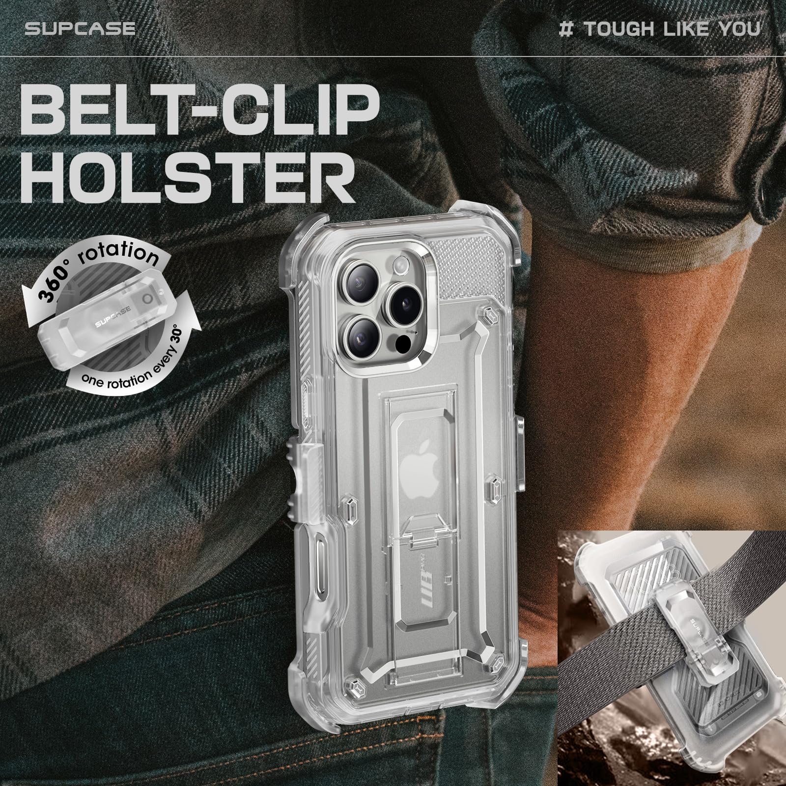 Foto 5 | Funda De Teléfono Supcase Unicorn Beetle Pro Para Iphone 16 Pro Max - Venta Internacional.