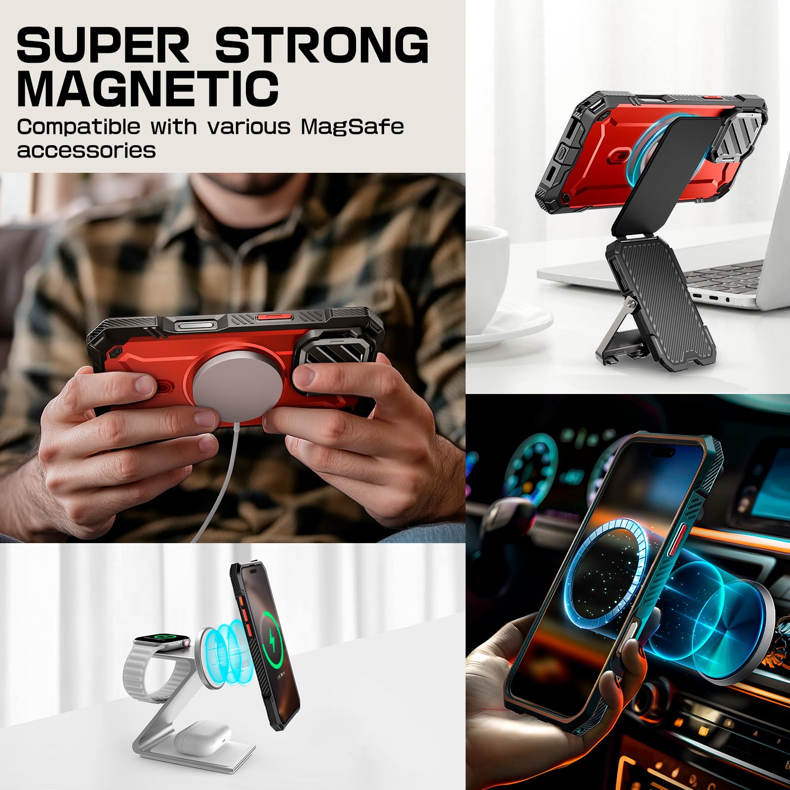 Foto 7 pulgar | Funda De Teléfono Supcase Para Iphone 16 Pro Max Con Funda De Cámara - Venta Internacional.