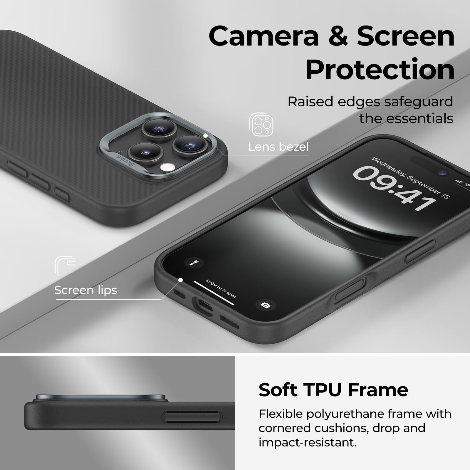 Foto 4 pulgar | Funda Benks Armorpro Para Iphone 16 Pro Max Con Magsafe Black - Venta Internacional.