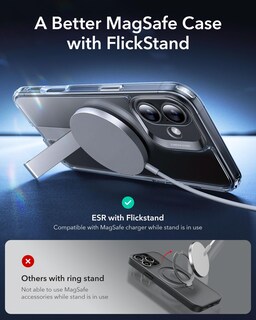 Foto 3 | Funda Esr Boost Series Con Soporte Para Iphone 16 Plus, Transparente - Venta Internacional.
