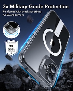 Foto 5 | Funda Esr Boost Series Con Soporte Para Iphone 16 Plus, Transparente - Venta Internacional.