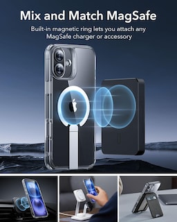 Foto 6 | Funda Esr Boost Series Con Soporte Para Iphone 16 Plus, Transparente - Venta Internacional.