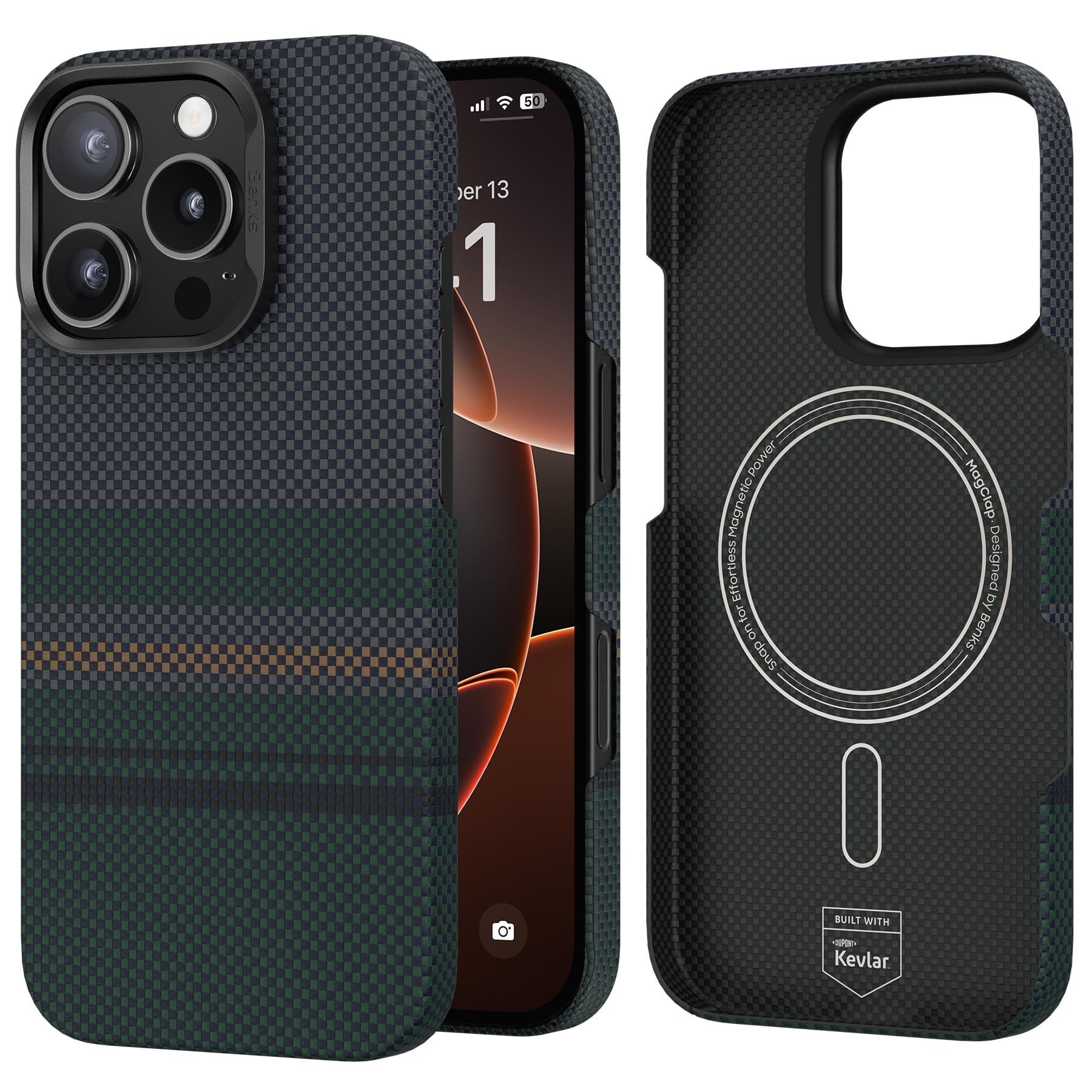 Funda Benks Aurora Armorair Para Iphone 16 Pro Con Magsafe - Venta Internacional.