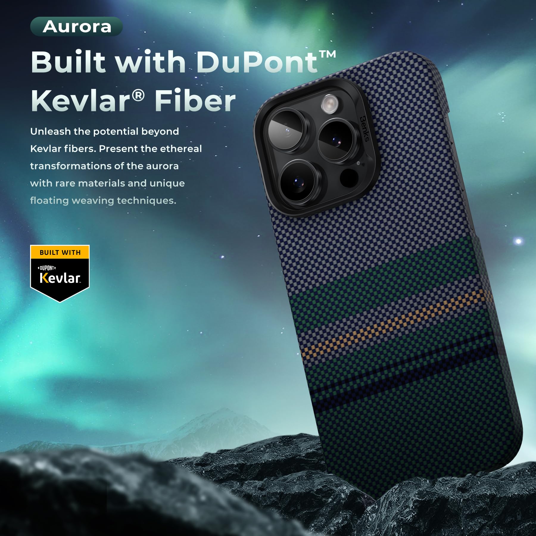 Foto 3 pulgar | Funda Benks Aurora Armorair Para Iphone 16 Pro Con Magsafe - Venta Internacional.
