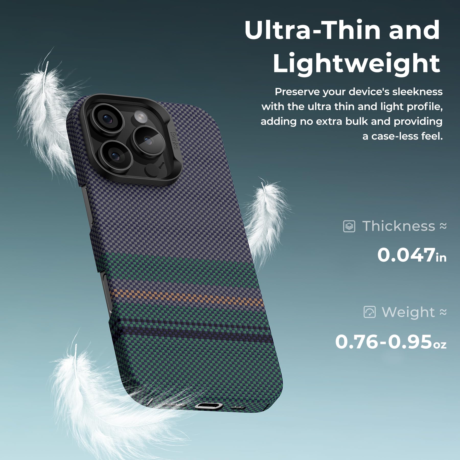 Foto 4 pulgar | Funda Benks Aurora Armorair Para Iphone 16 Pro Con Magsafe - Venta Internacional.