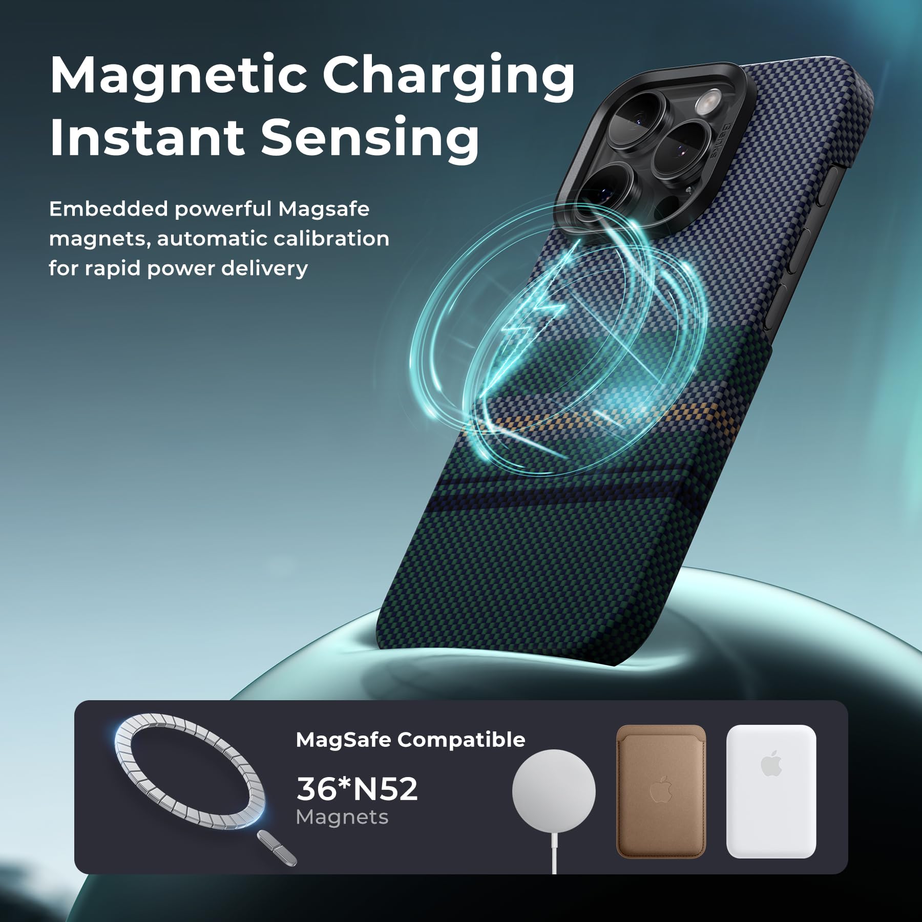 Foto 5 pulgar | Funda Benks Aurora Armorair Para Iphone 16 Pro Con Magsafe - Venta Internacional.