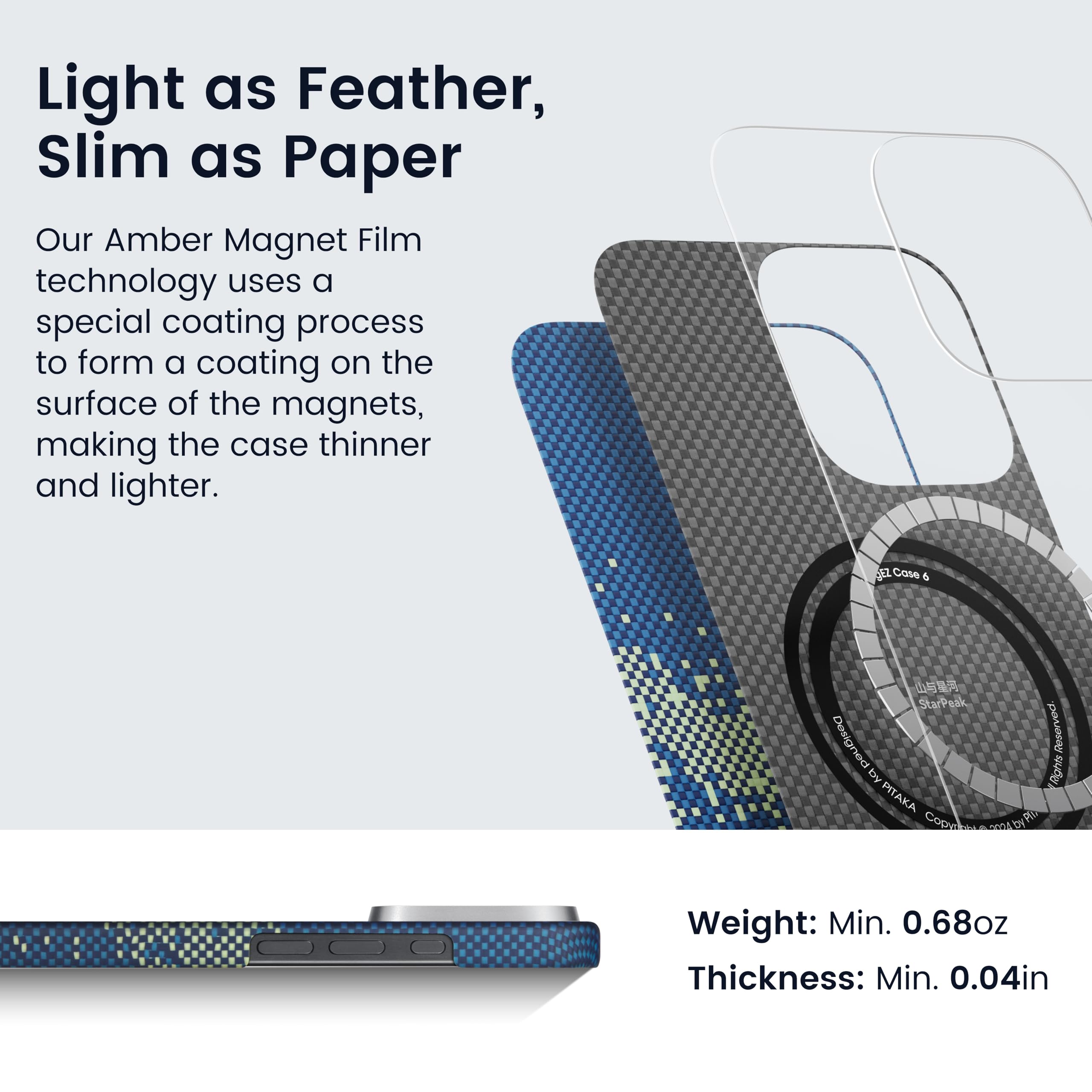 Foto 6 pulgar | Funda De Teléfono Pitaka Para Iphone 16 Pro Max Compatible Con Magsafe - Venta Internacional.