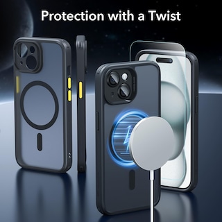 Foto 2 | Set De Fundas Esr Para Iphone 15 Translúcidas Mate Con Protector De Pantalla - Venta Internacional.