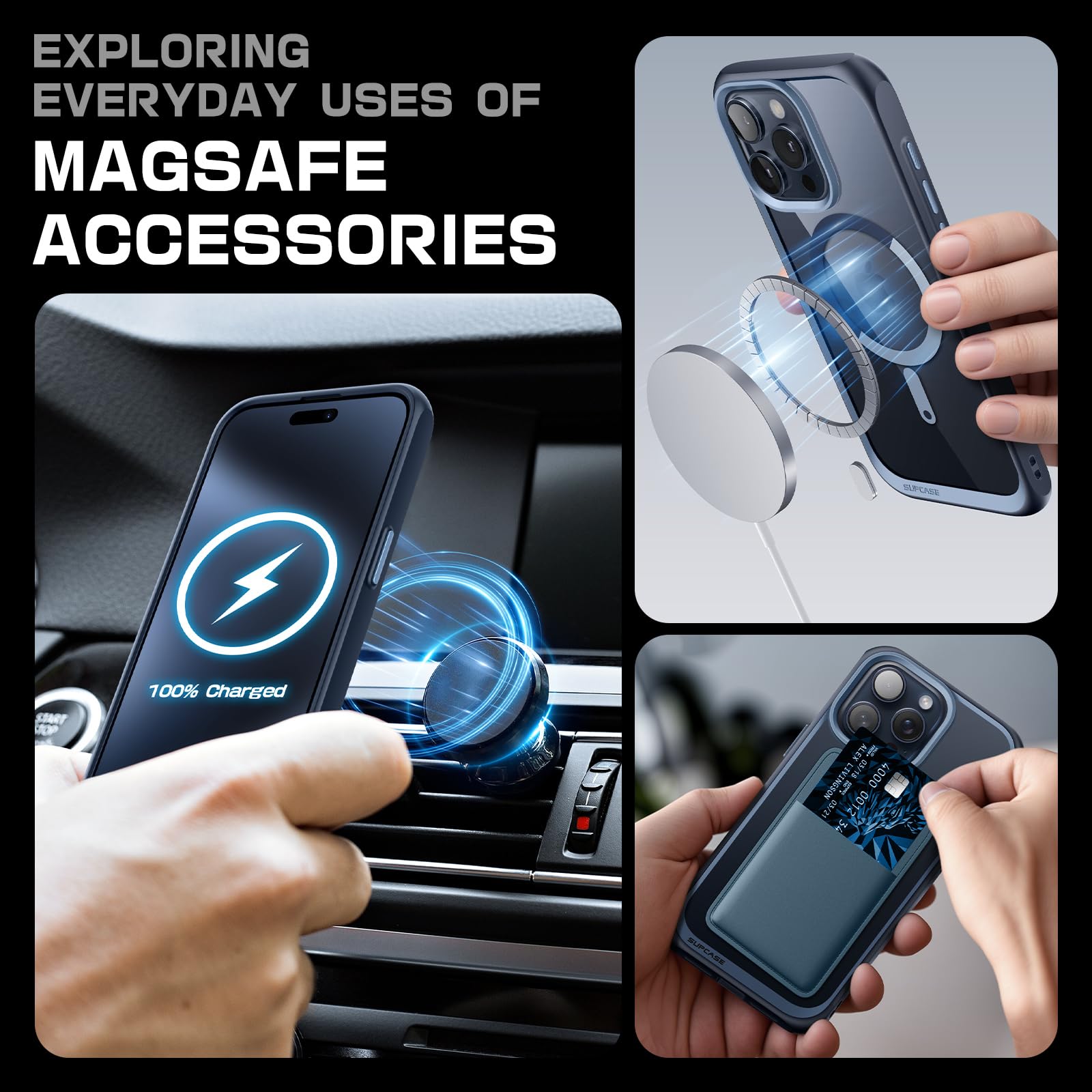 Foto 5 pulgar | Funda De Teléfono Supcase Unicorn Beetle Mag Para Iphone 15 Pro Max - Venta Internacional.