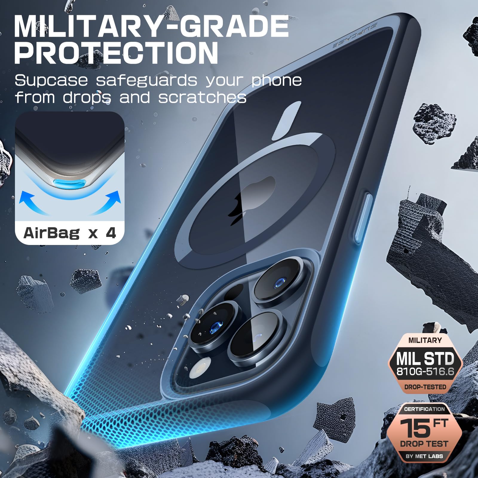 Foto 6 pulgar | Funda De Teléfono Supcase Unicorn Beetle Mag Para Iphone 15 Pro Max - Venta Internacional.