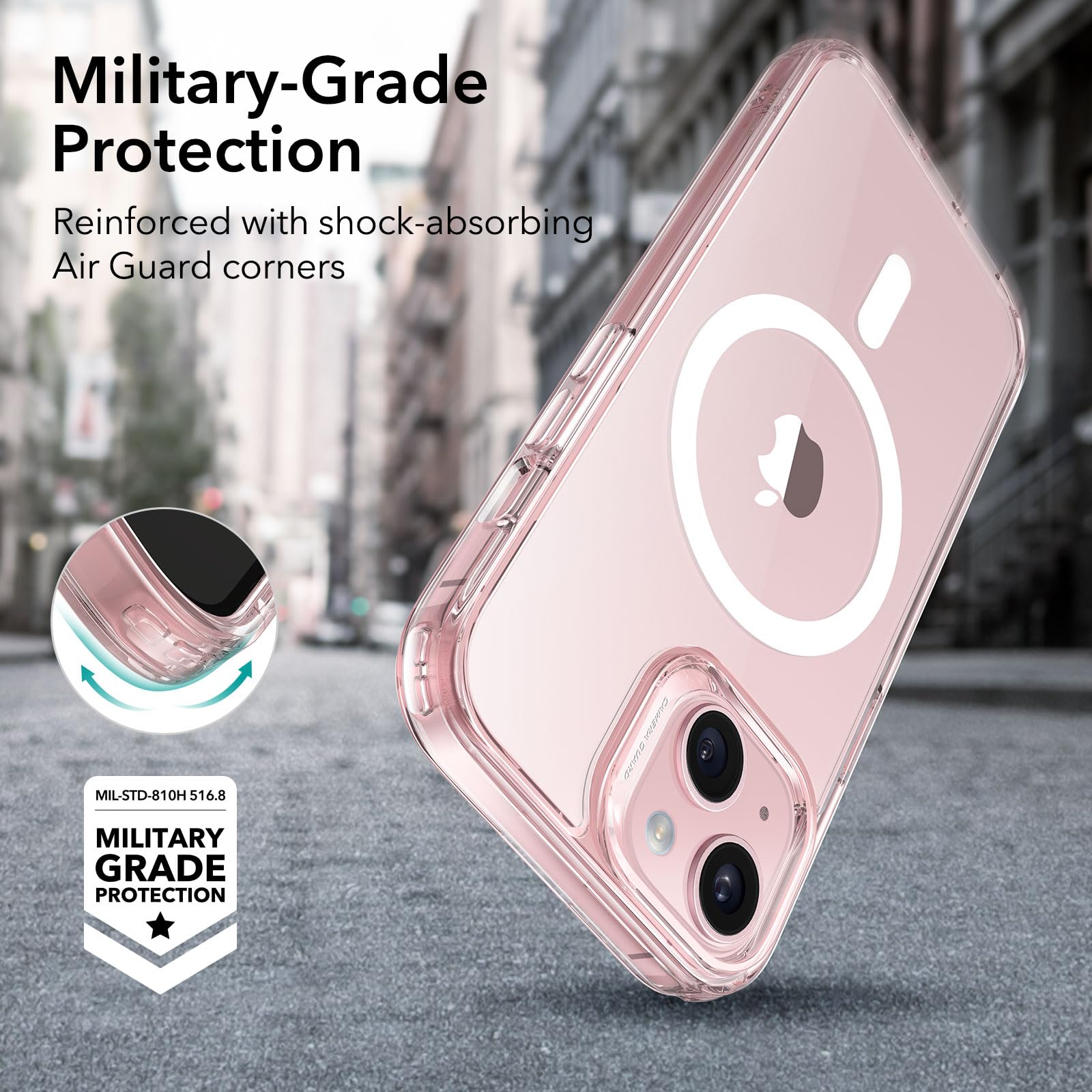 Foto 6 pulgar | Funda De Teléfono Esr Para Iphone 15 Plus Con Magsafe De Grado Militar - Venta Internacional.