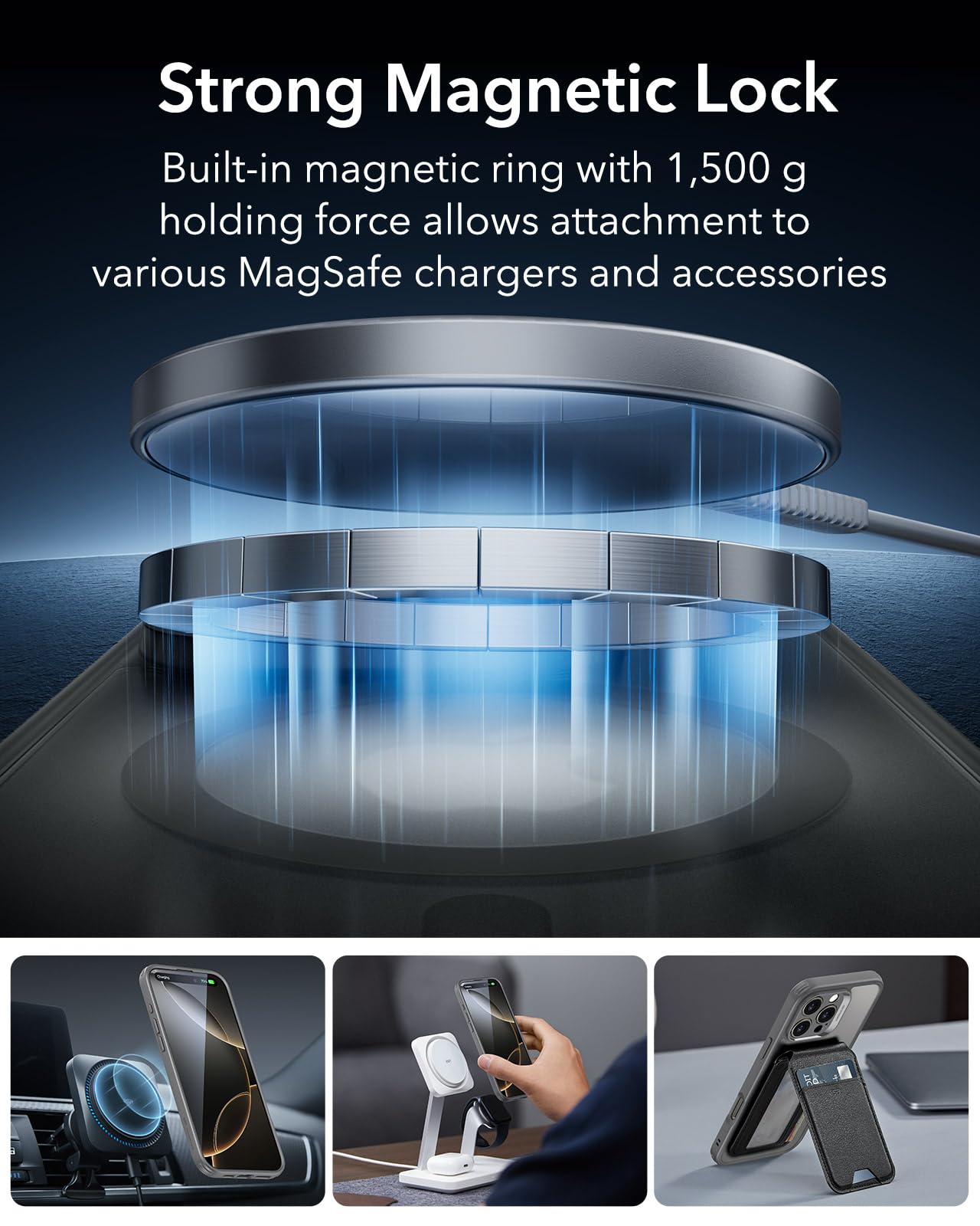 Foto 4 pulgar | Funda De Teléfono Esr Para Iphone 16 Pro Max Con Protector De Pantalla - Venta Internacional.