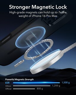 Foto 4 | Funda De Teléfono Esr Para Iphone 16 Pro Max Con Magsafe Frosted Black - Venta Internacional.