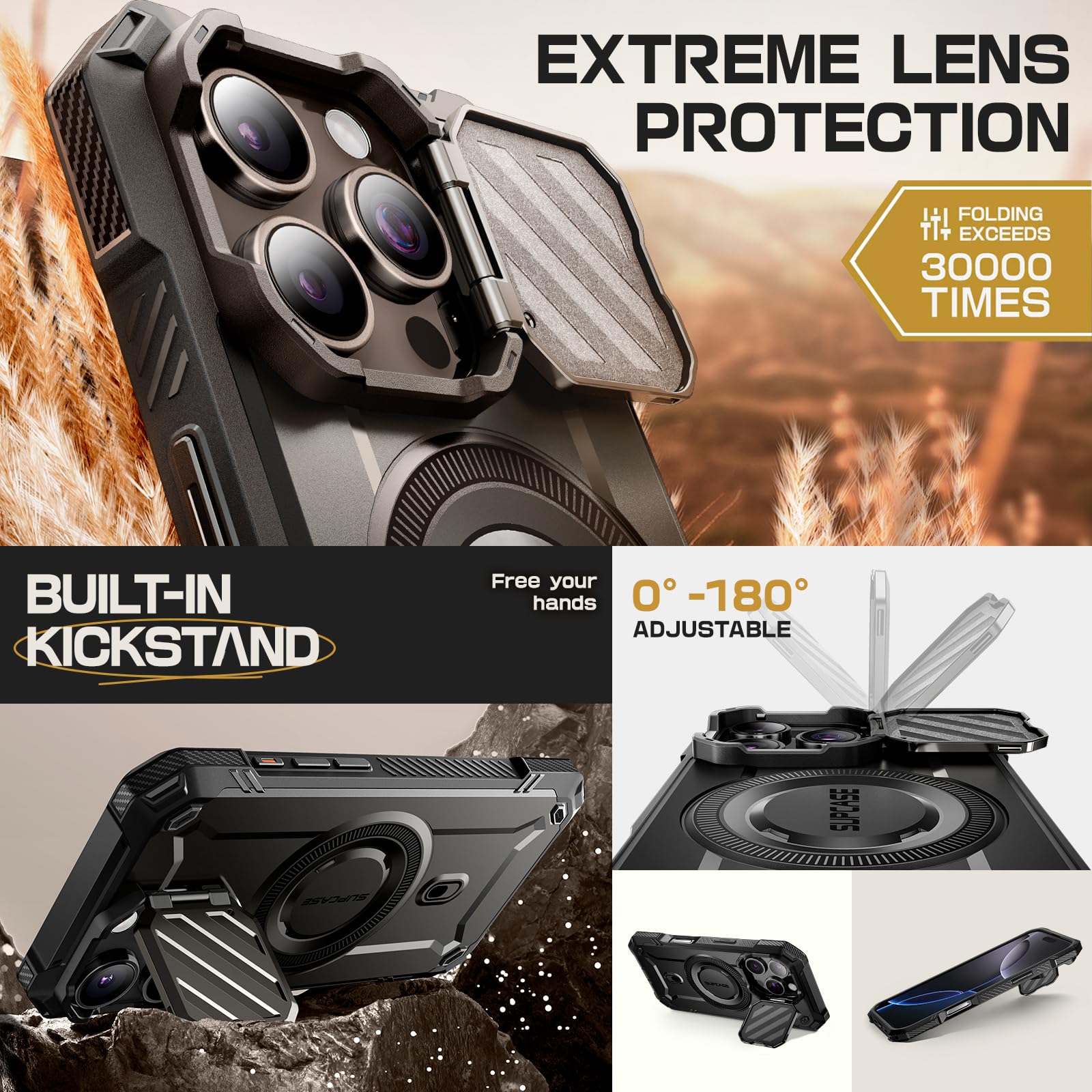 Foto 5 pulgar | Funda Para Teléfono Supcase Unicorn Beetle Mag Xt Para Iphone 16 Pro - Venta Internacional.