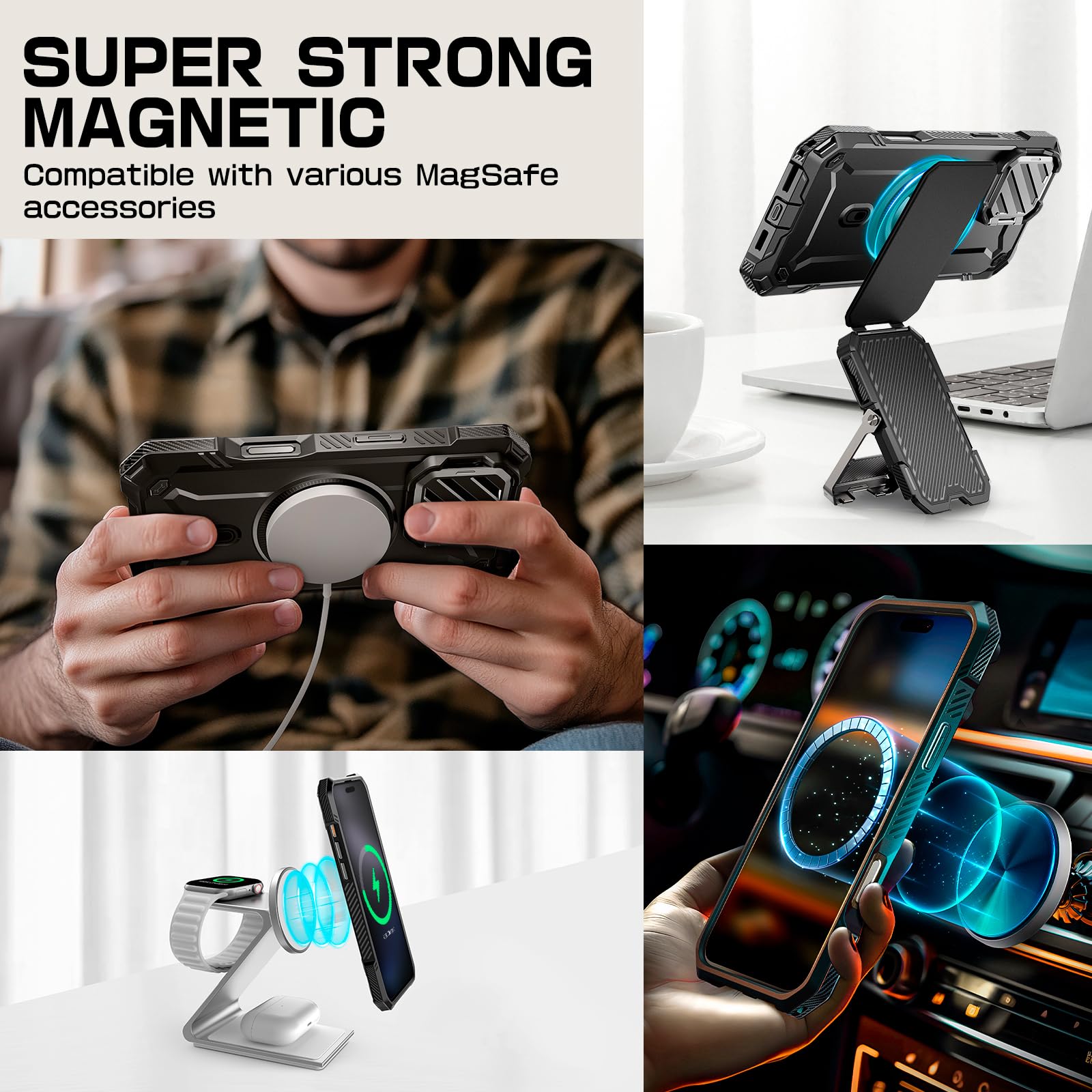 Foto 8 pulgar | Funda Para Teléfono Supcase Unicorn Beetle Mag Xt Para Iphone 16 Pro - Venta Internacional.