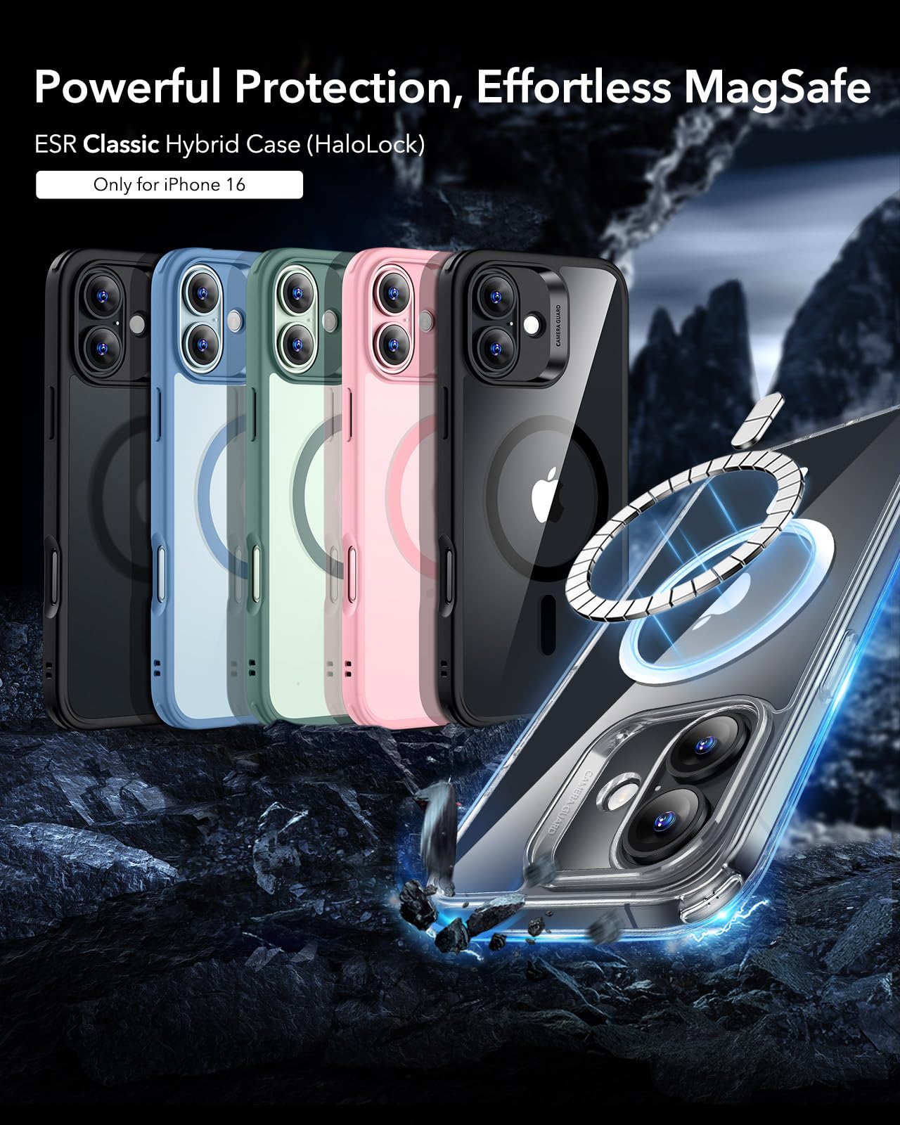Foto 4 pulgar | Funda Esr Para Iphone 16 Con Magsafe De Grado Militar, Color Rosa - Venta Internacional.
