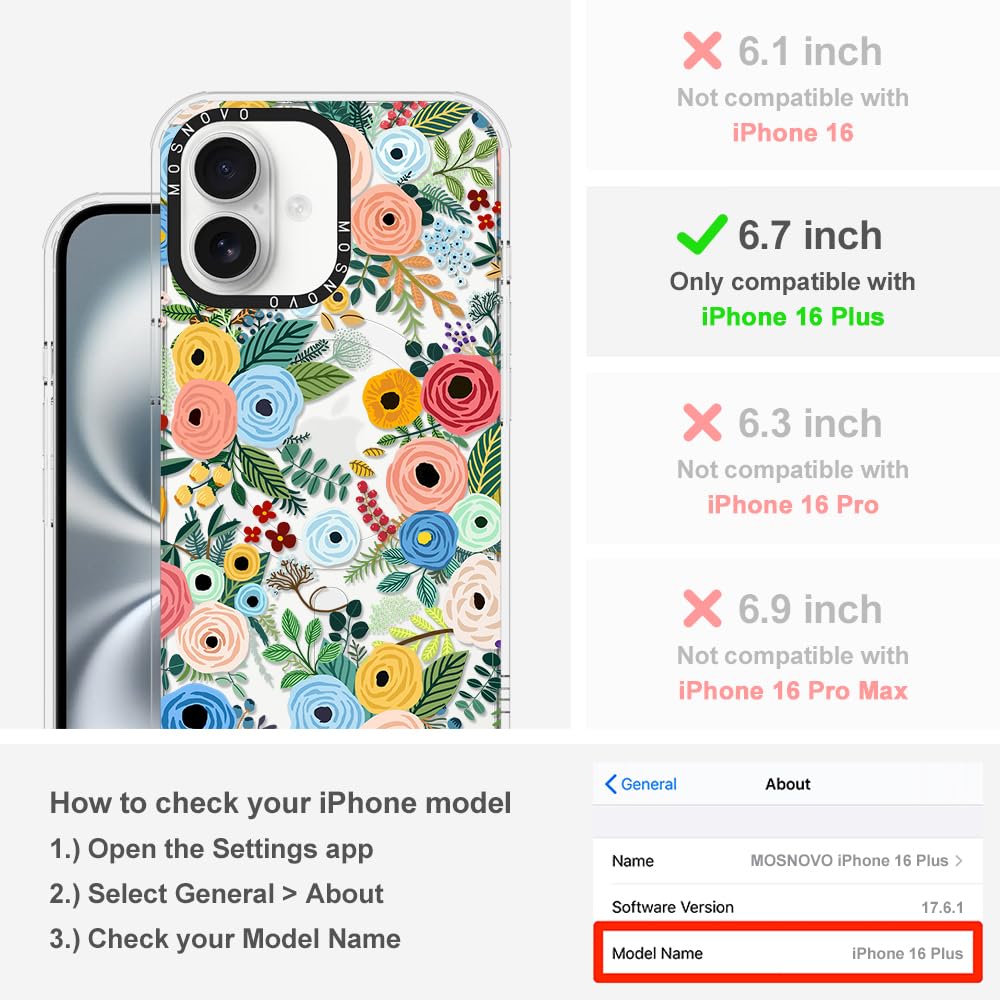 Foto 3 pulgar | Funda De Teléfono Mosnovo Compatible Con Iphone 16 Plus Con Magsafe - Venta Internacional.