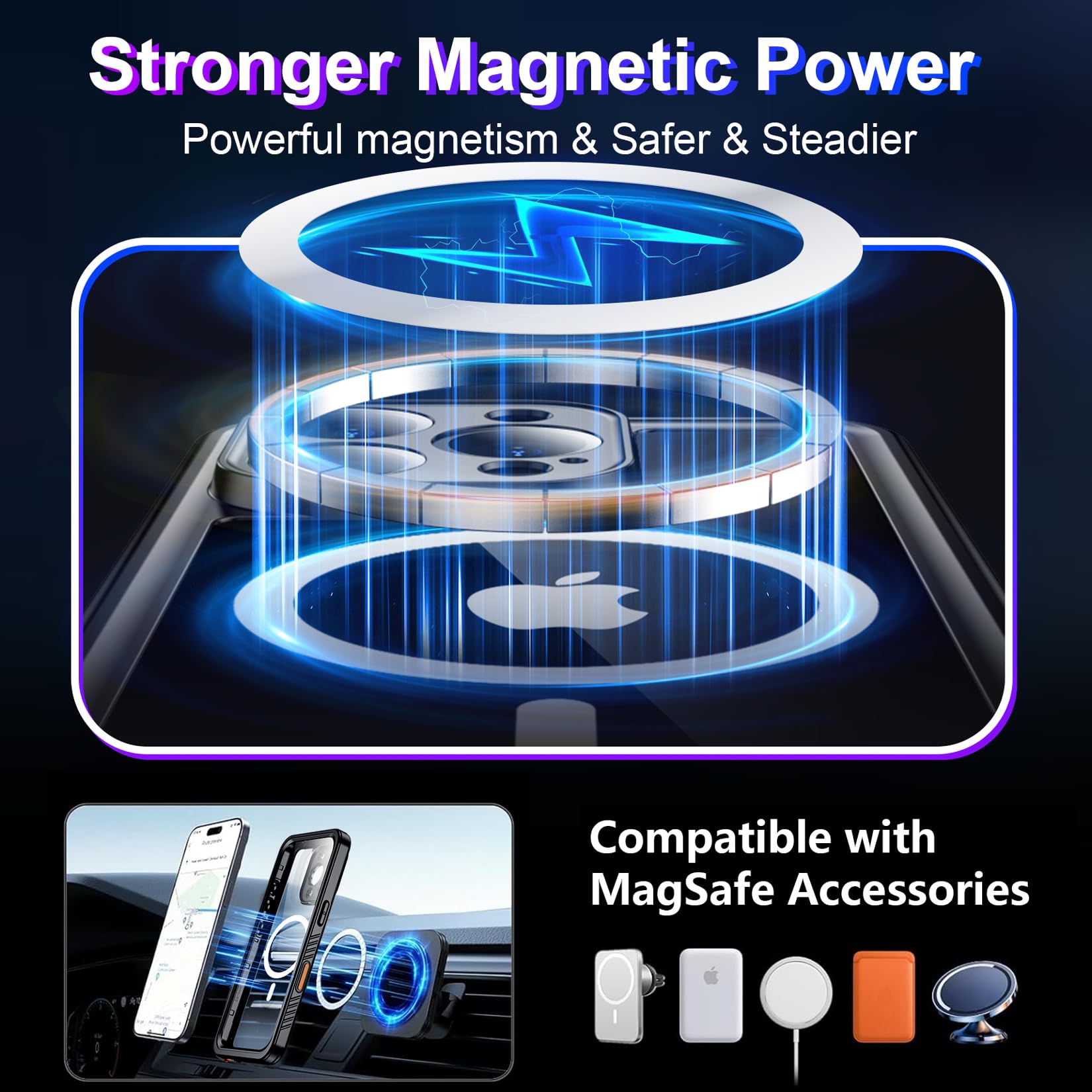 Foto 3 pulgar | Funda Impermeable Temdan Compatible Con Iphone 16 Pro De 6,3 Pulgadas - Venta Internacional.