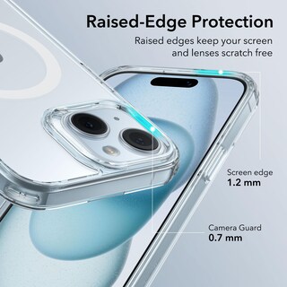 Foto 6 | Funda De Teléfono Esr Para Iphone 15 Plus Con Magsafe, Azul Transparente - Venta Internacional.