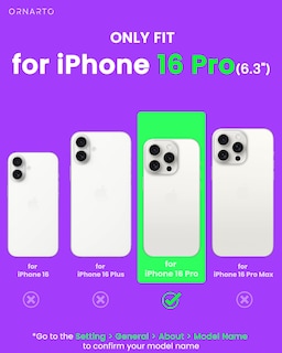 Foto 2 | Funda De Teléfono Ornarto Air Para Iphone 16 Pro Clear Con Magsafe - Venta Internacional.