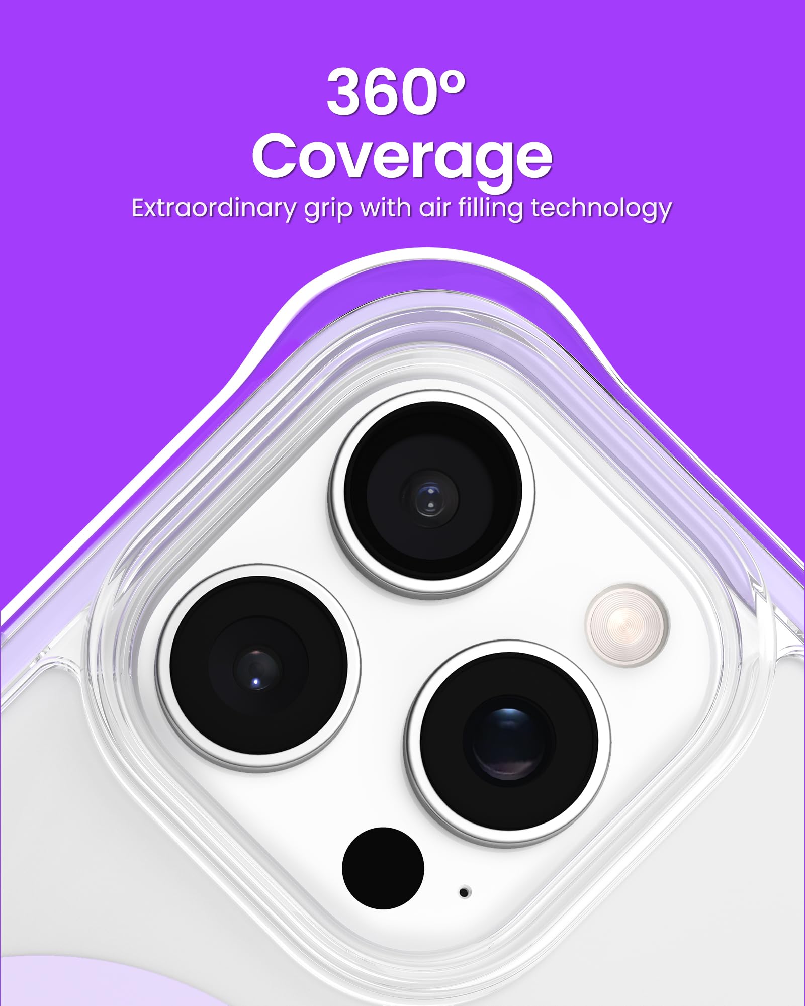 Foto 5 pulgar | Funda De Teléfono Ornarto Air Para Iphone 16 Pro Clear Con Magsafe - Venta Internacional.