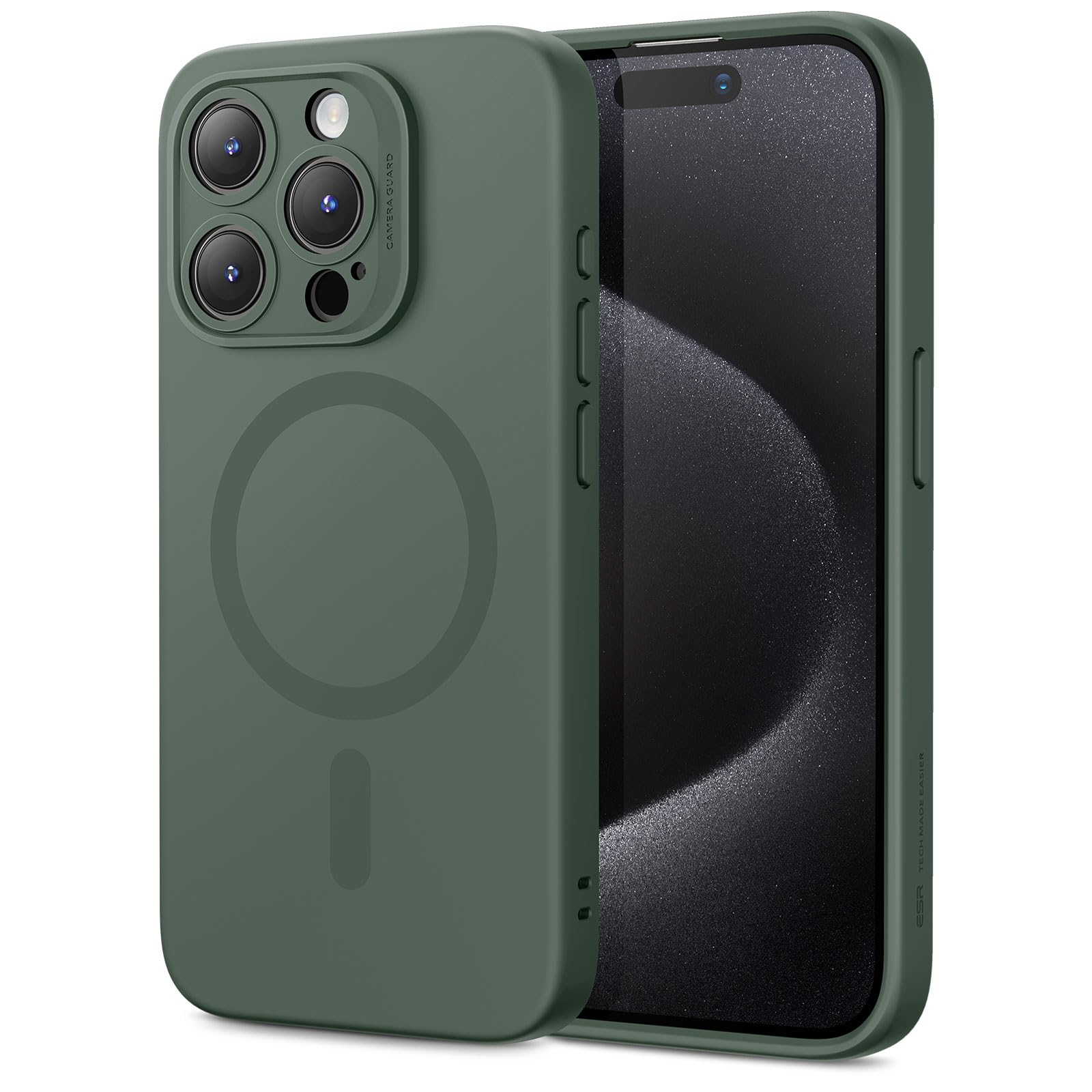 Foto 1 | Funda De Teléfono Esr Para Iphone 15 Pro Max Con Magsafe Green - Venta Internacional.