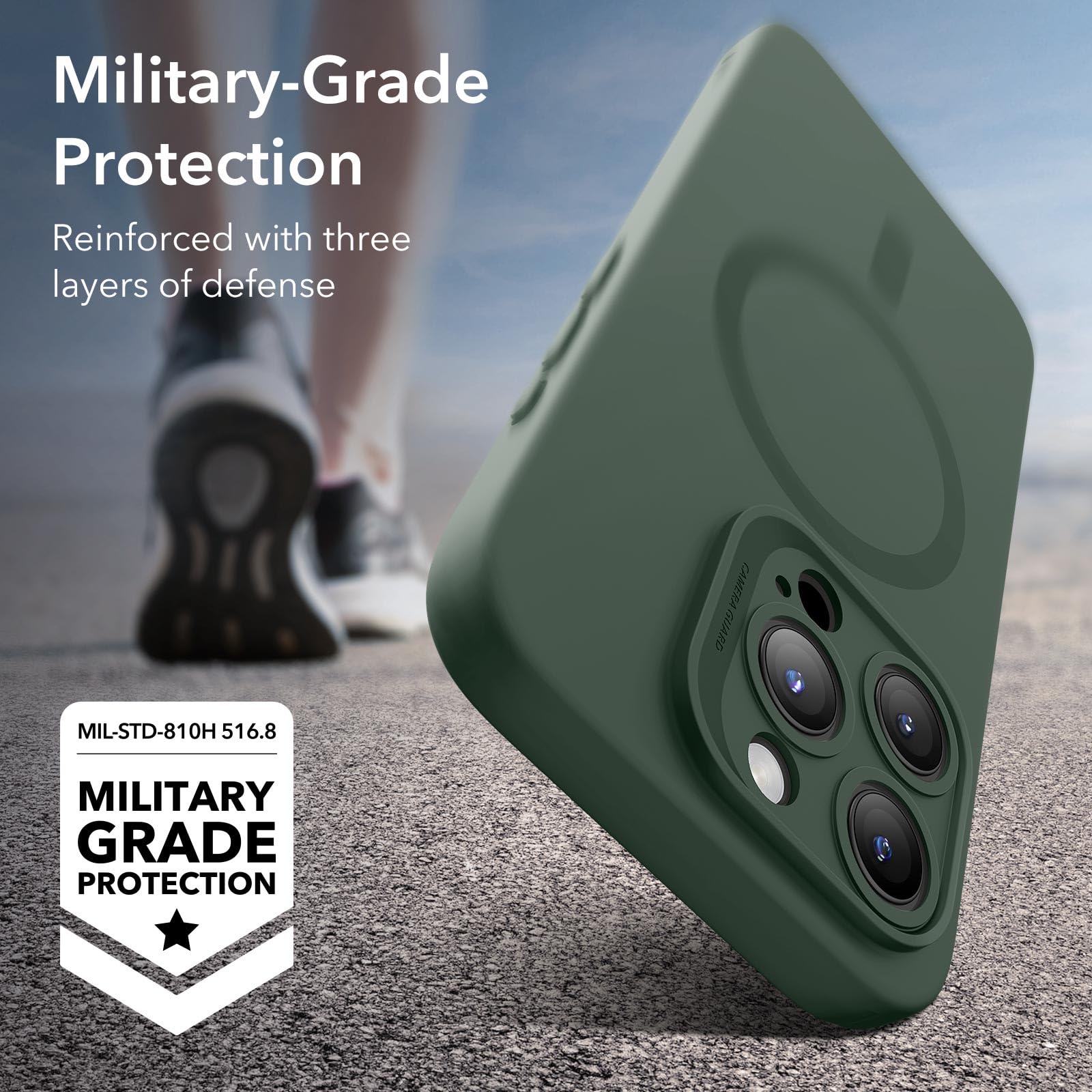 Foto 4 | Funda De Teléfono Esr Para Iphone 15 Pro Max Con Magsafe Green - Venta Internacional.