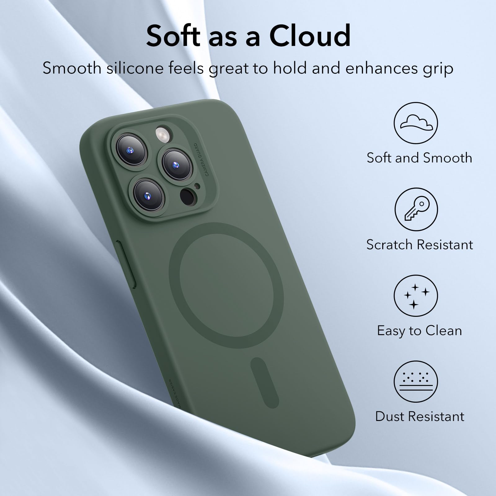 Foto 6 | Funda De Teléfono Esr Para Iphone 15 Pro Max Con Magsafe Green - Venta Internacional.