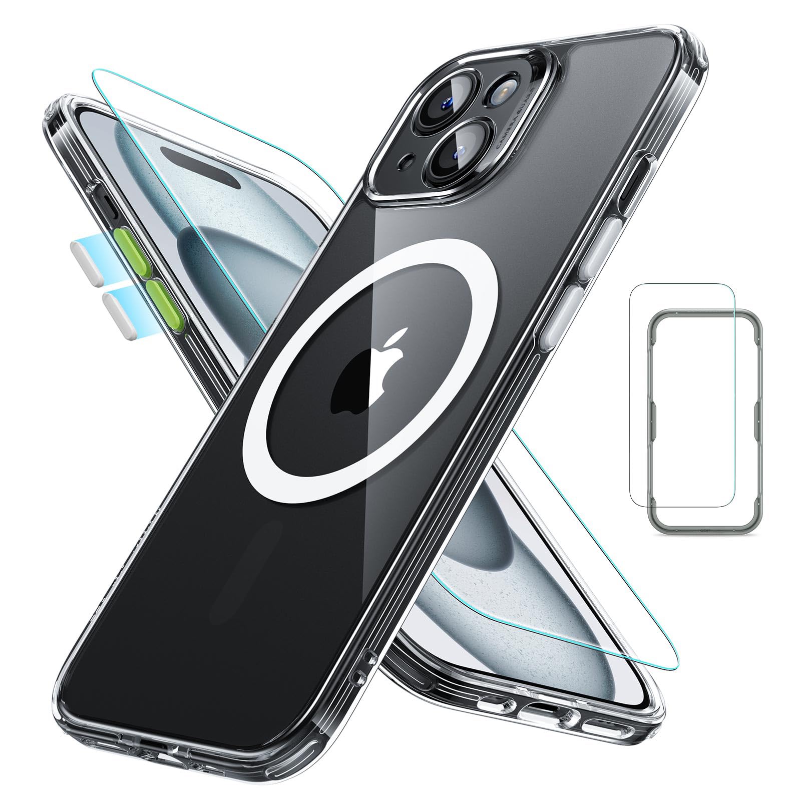 Foto 1 | Set De Fundas Esr Para Iphone 15 Translúcidas Mate Con Protector De Pantalla - Venta Internacional.