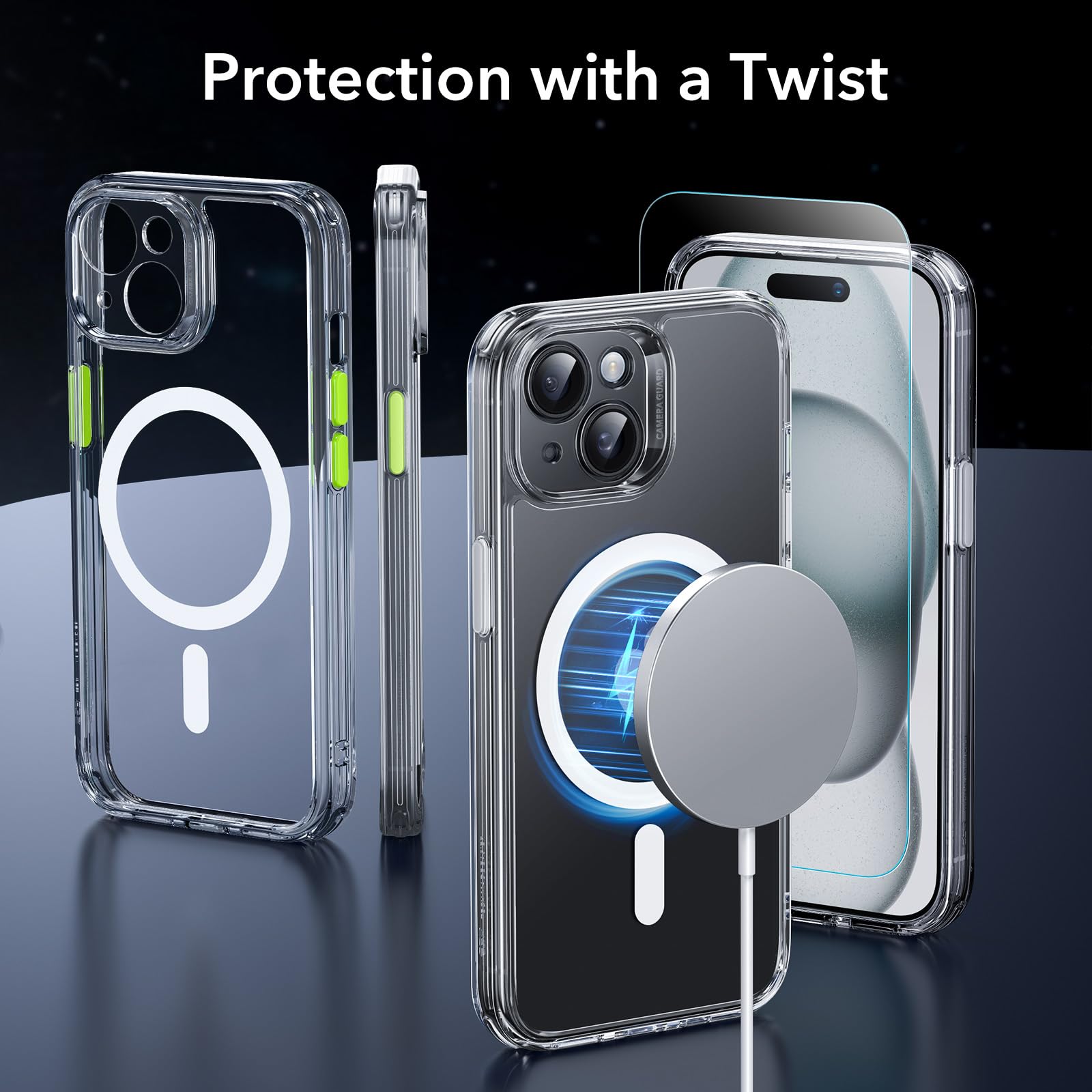 Foto 3 pulgar | Set De Fundas Esr Para Iphone 15 Translúcidas Mate Con Protector De Pantalla - Venta Internacional.