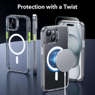 Foto 2 | Set De Fundas Esr Para Iphone 15 Translúcidas Mate Con Protector De Pantalla - Venta Internacional.