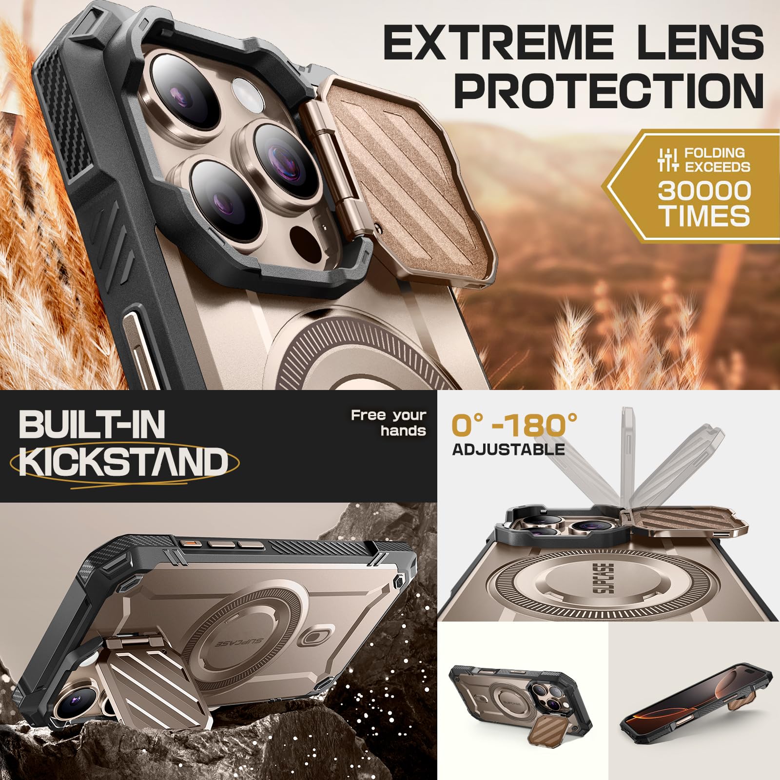 Foto 4 | Funda Para Teléfono Supcase Unicorn Beetle Mag Xt Para Iphone 16 Pro De 6.3 Pulgadas - Venta Internacional.
