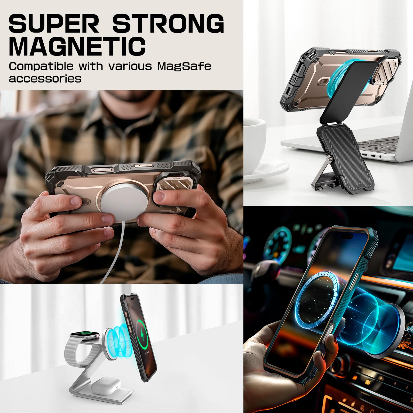 Foto 8 pulgar | Funda Para Teléfono Supcase Unicorn Beetle Mag Xt Para Iphone 16 Pro De 6.3 Pulgadas - Venta Internacional.