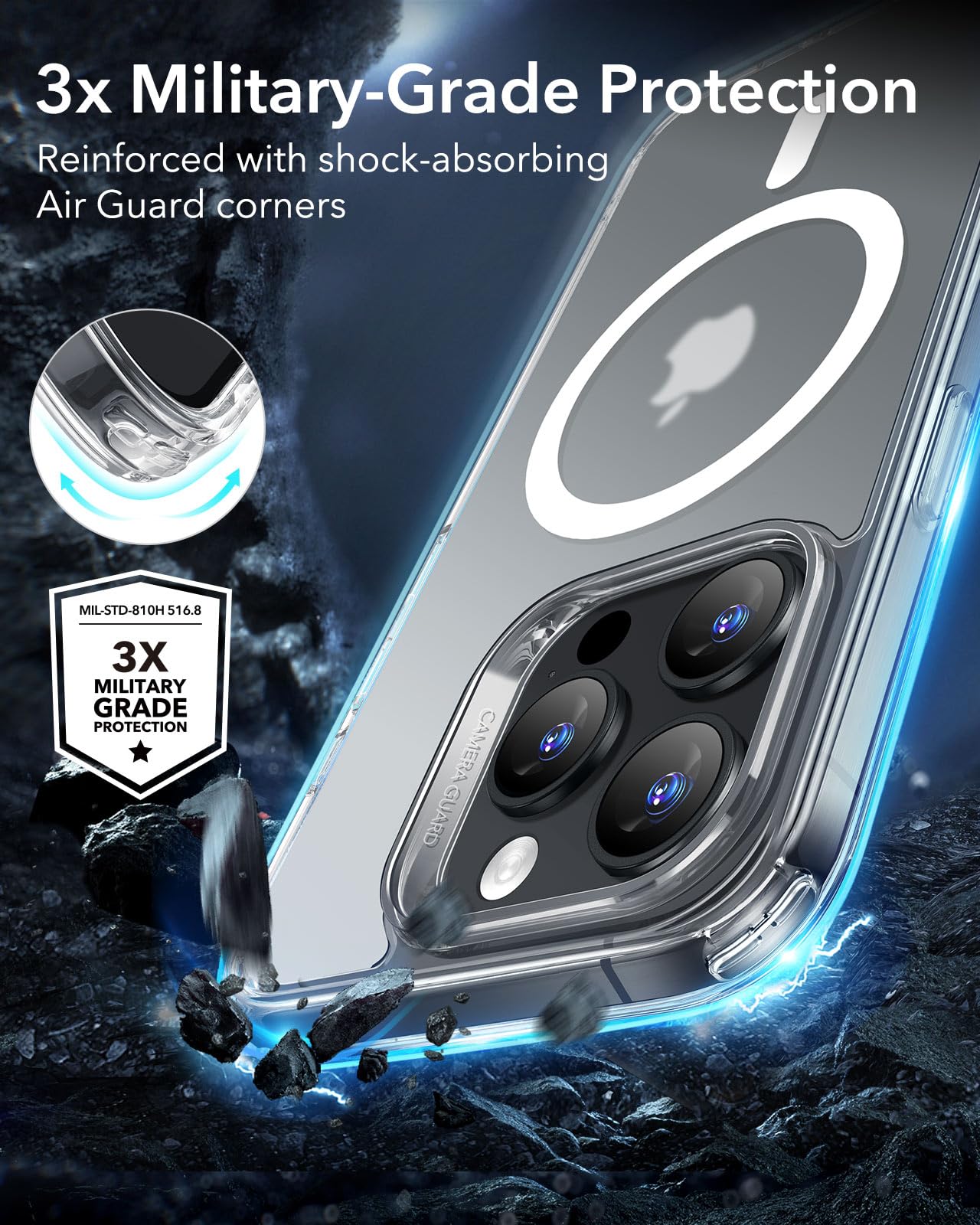 Foto 6 pulgar | Funda De Teléfono Esr Para Iphone 16 Pro Con Magsafe De 6.3 Pulgadas Transparente - Venta Internacional.