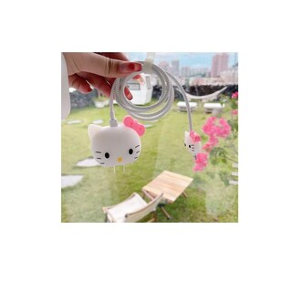 Foto 5 | Protector Completo Para Cargador De Iphone Tipo C Dibujo 3d Hello Kitty Blanco