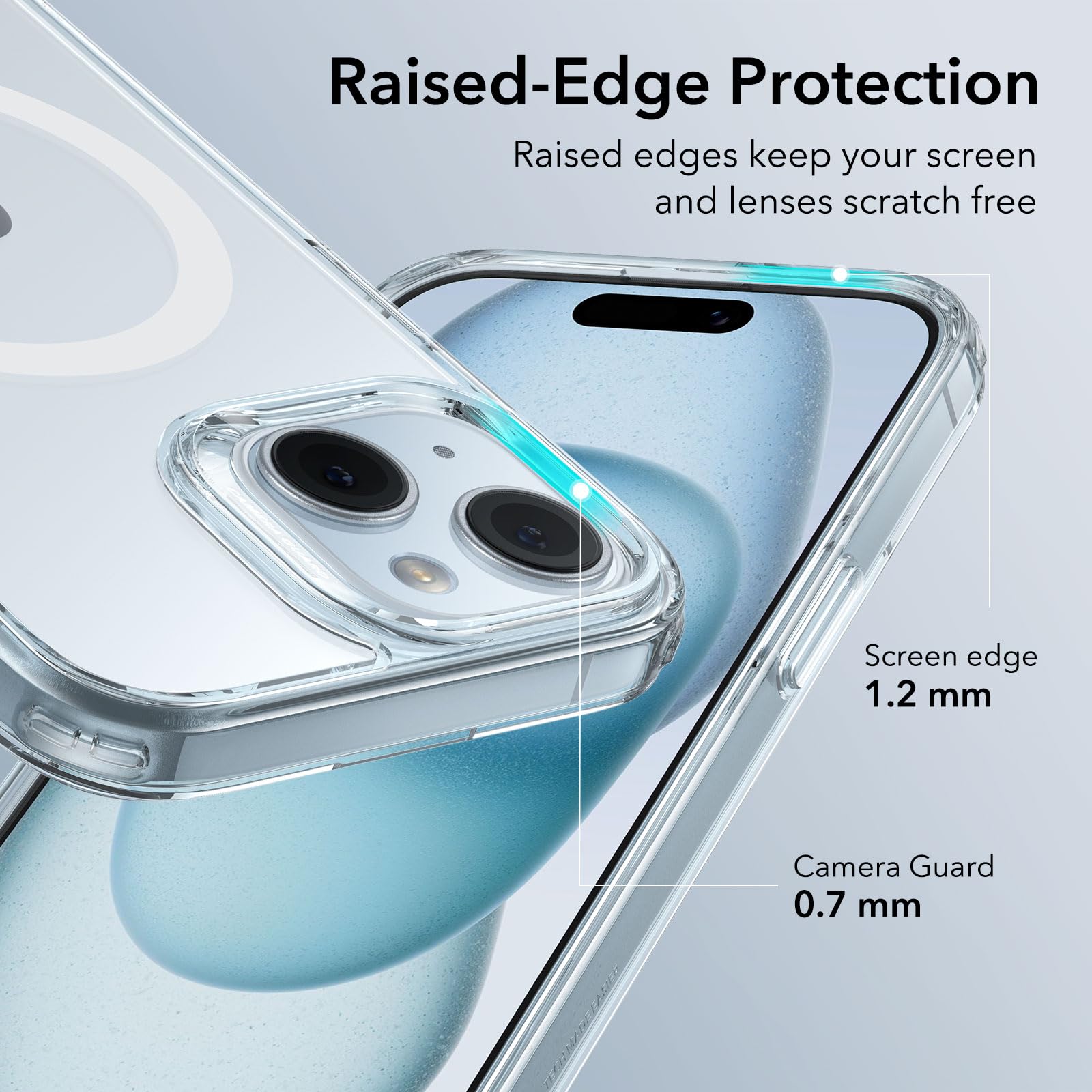 Foto 7 pulgar | Funda De Teléfono Esr Para Iphone 15 Con Magsafe De Grado Militar Transparente - Venta Internacional.