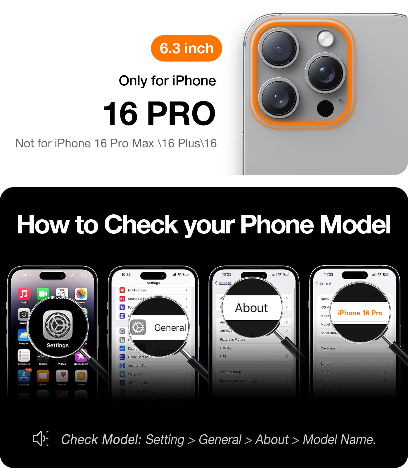 Foto 8 pulgar | Funda Para Teléfono Torras 360° Spin Con Soporte Magnético Para Iphone 16 Pro, Transparente - Venta Internacional.