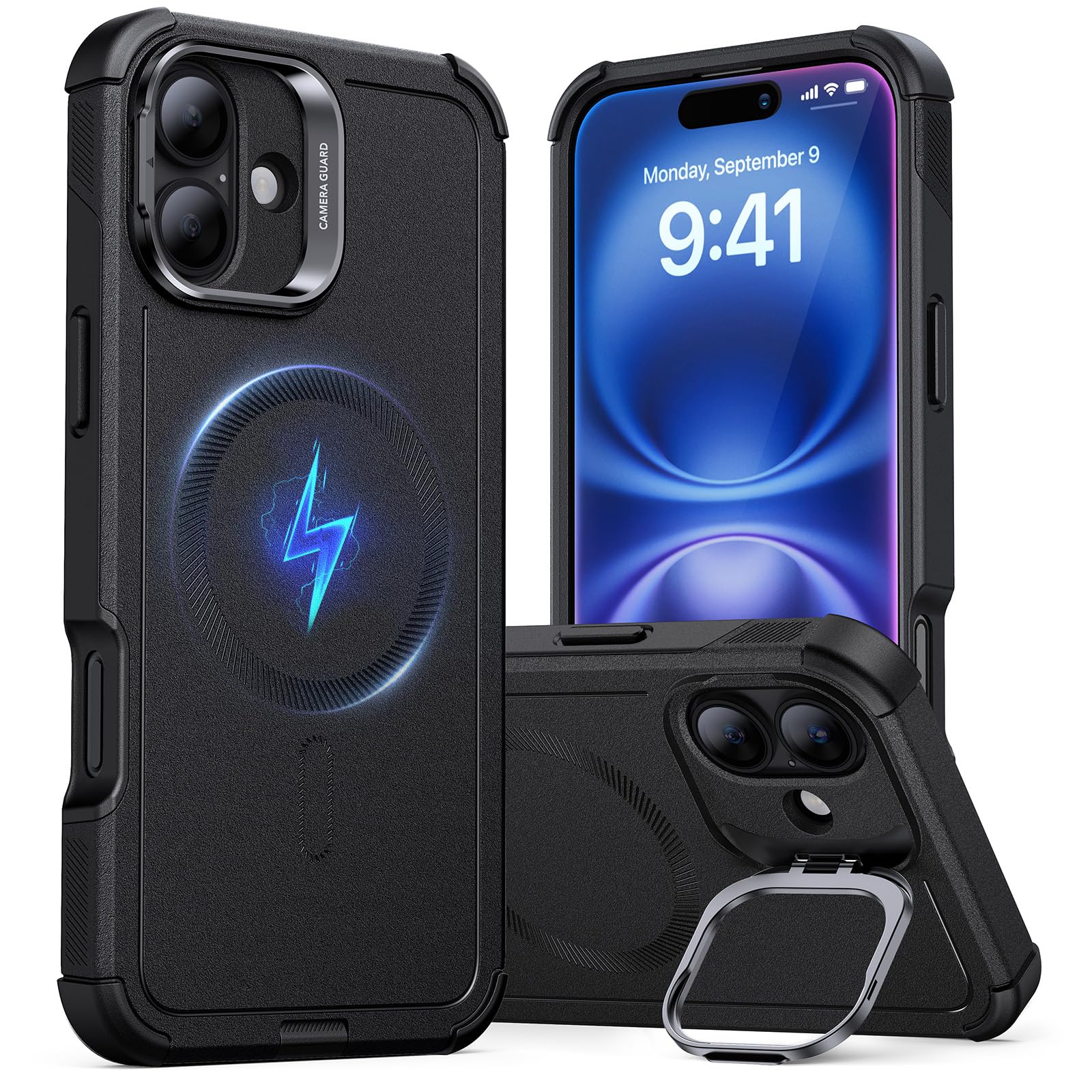 Foto 1 | Funda Esr Para Iphone 16 Plus Con Soporte Magnético Negro - Venta Internacional.