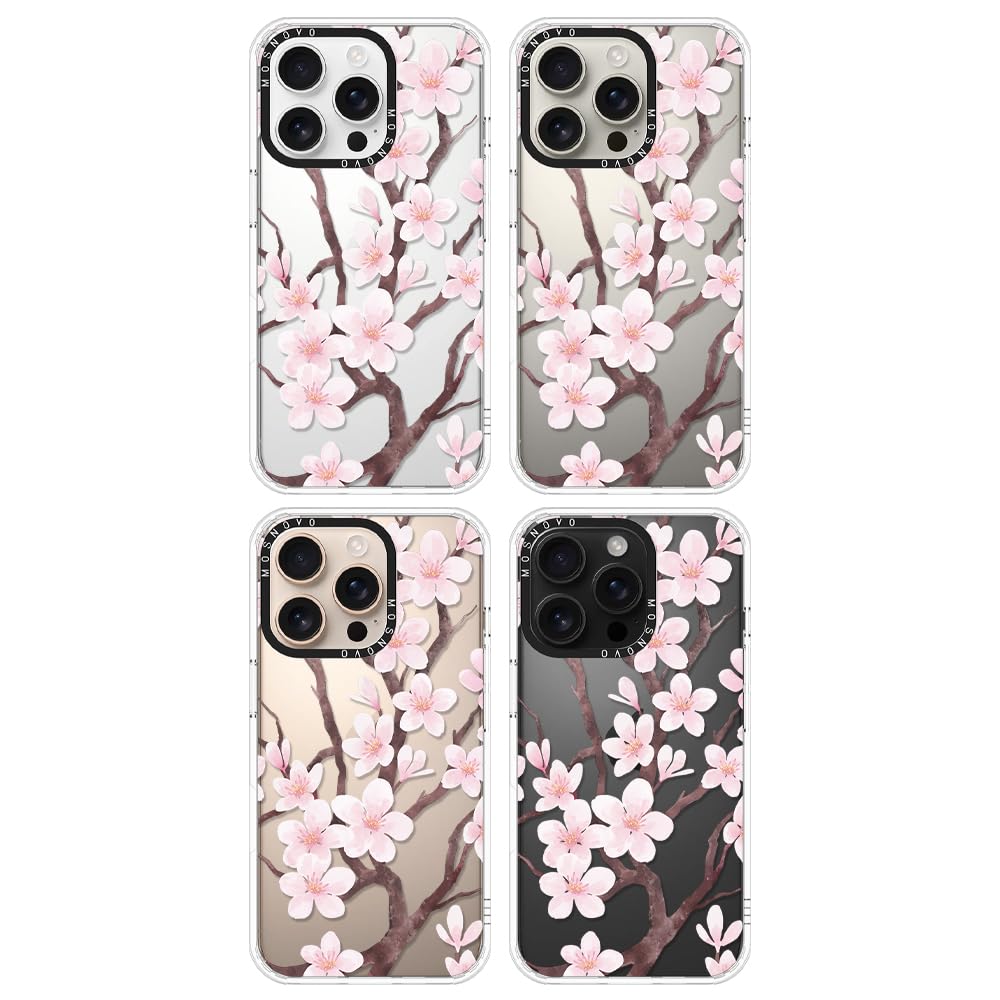 Foto 4 pulgar | Funda De Teléfono Mosnovo Para Iphone 16 Pro, Diseño De Flor De Cerezo - Venta Internacional.